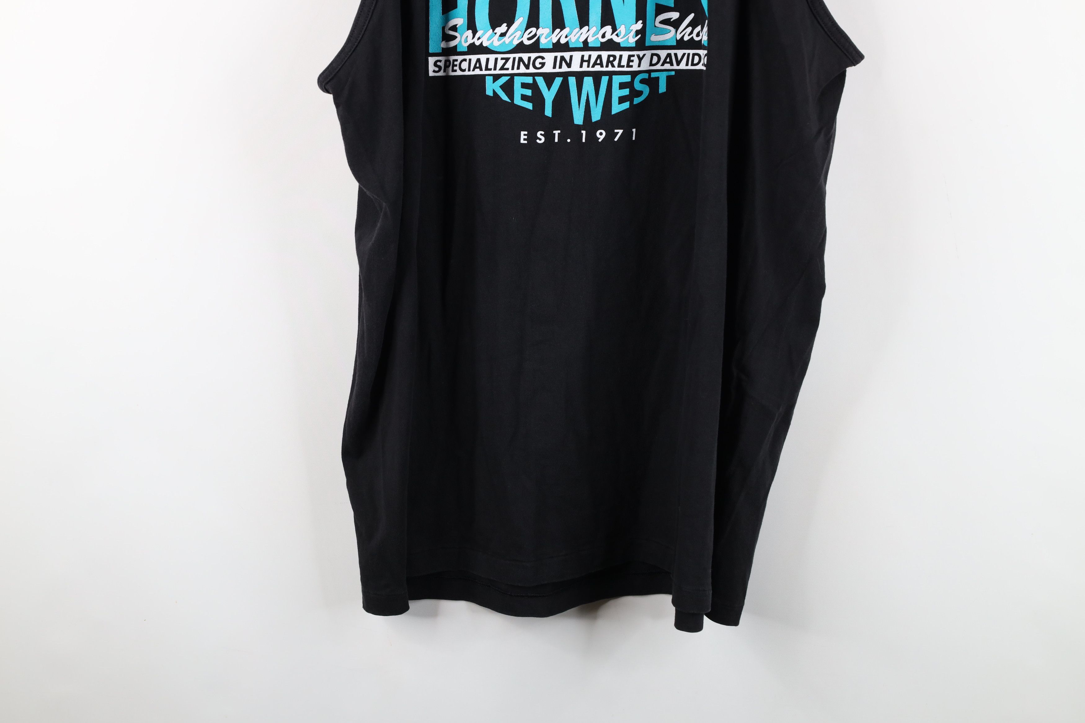 Vintage Vintage 90s Streetwear Motorcycle Shop Tank Top T-Shirt Size US XXL / EU 58 / 5 - 11 Thumbnail
