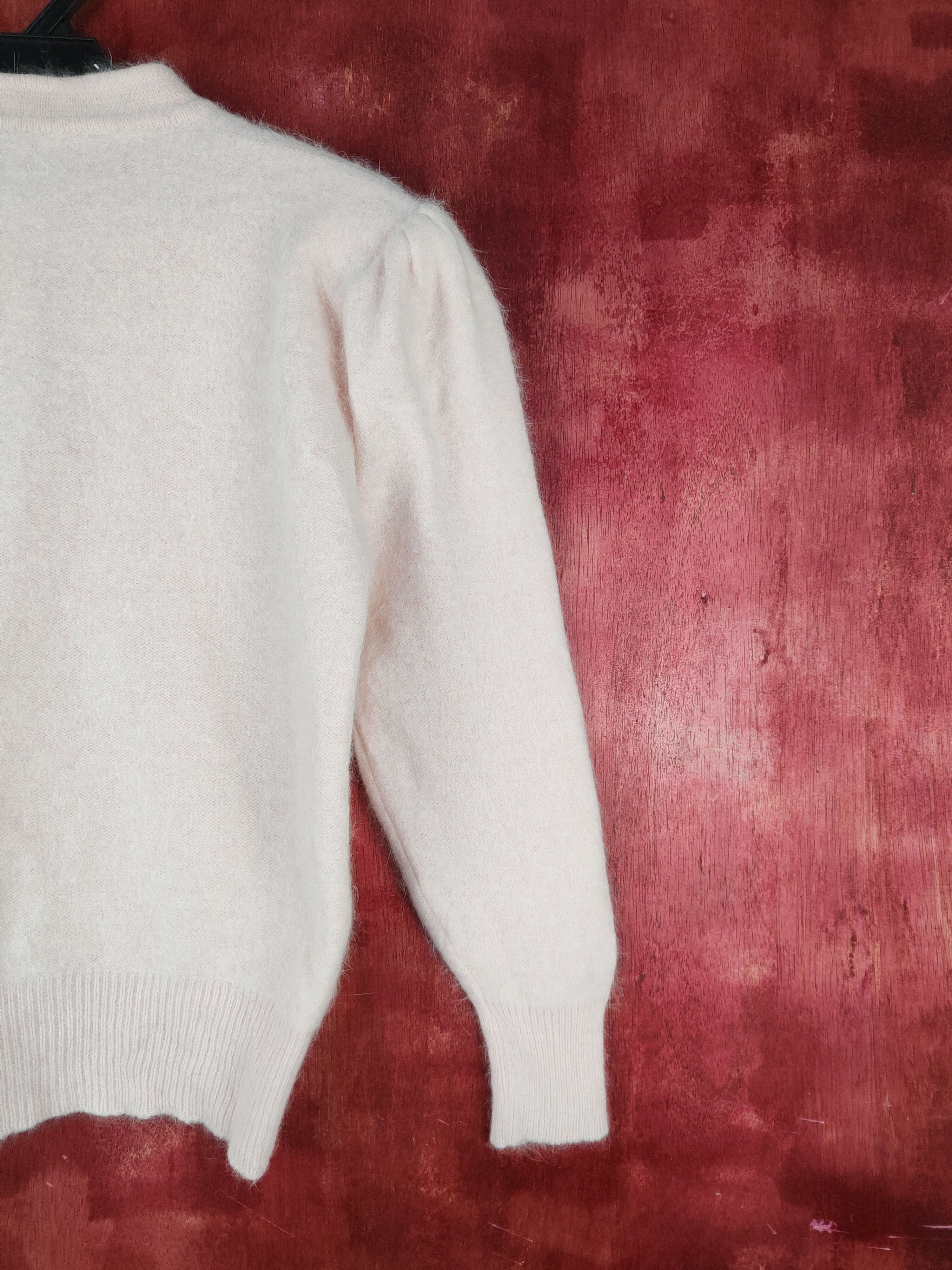 Homespun Knitwear × Japanese Brand Japanese Brand Pink Fur Mohair Knitwear Cardigan #S2070 Size S / US 4 / IT 40 - 9 Thumbnail