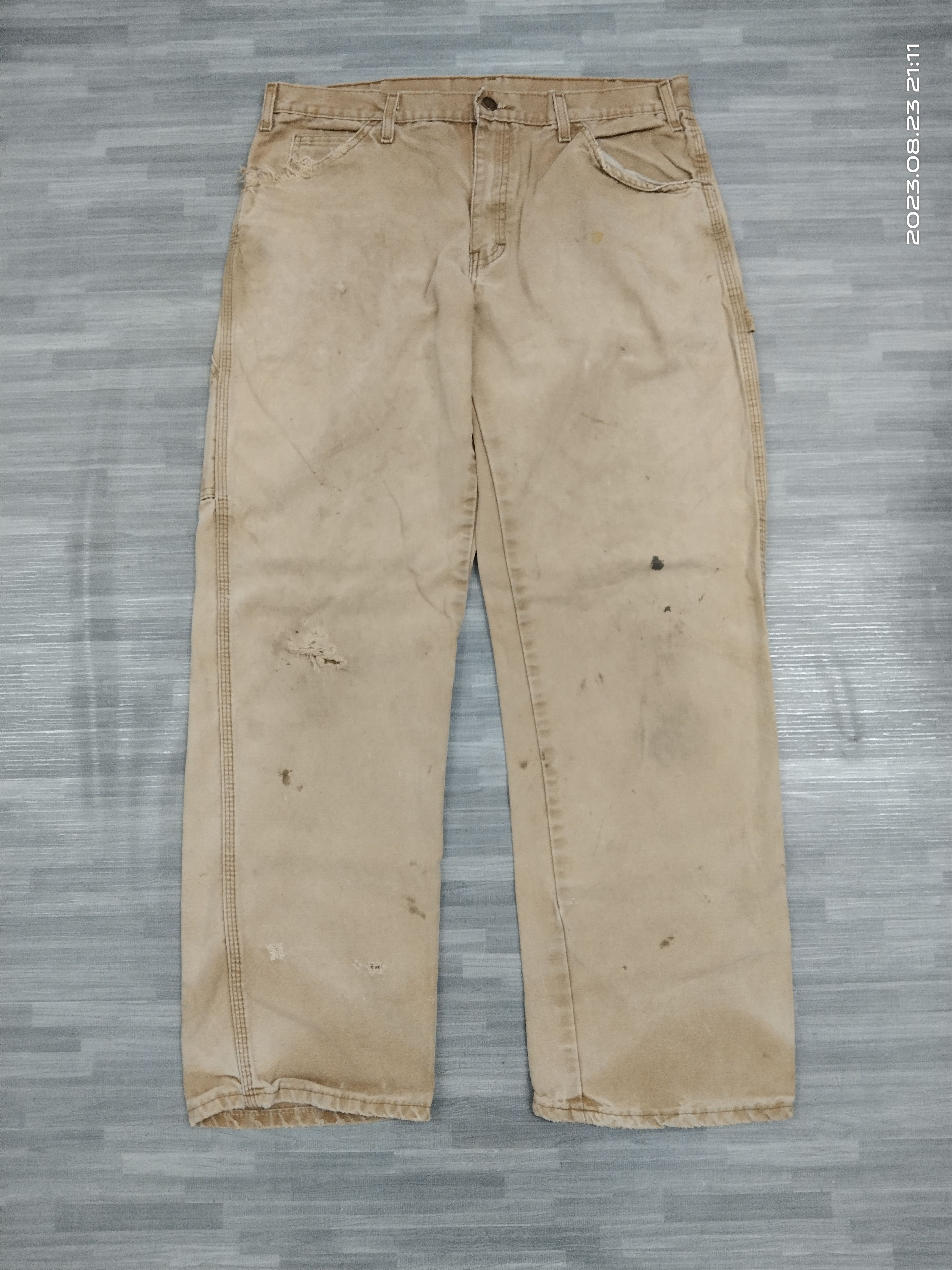 Dickies TRASH SICK DICKIES CARPENTER DENIM PANTS Size US 33 - 2 Thumbnail