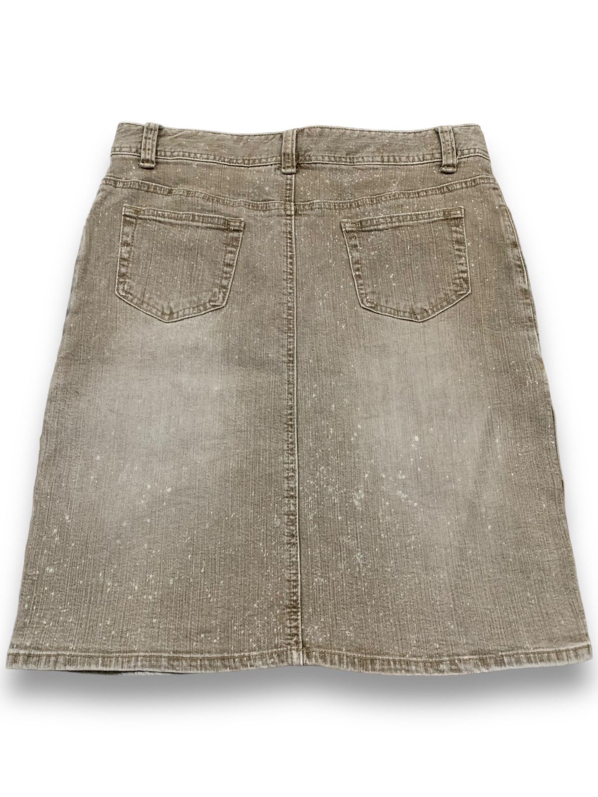 Japanese Brand Vintage Japanese Brand Washed Denim Mini Skirt Jeans Size 29" - 2 Thumbnail