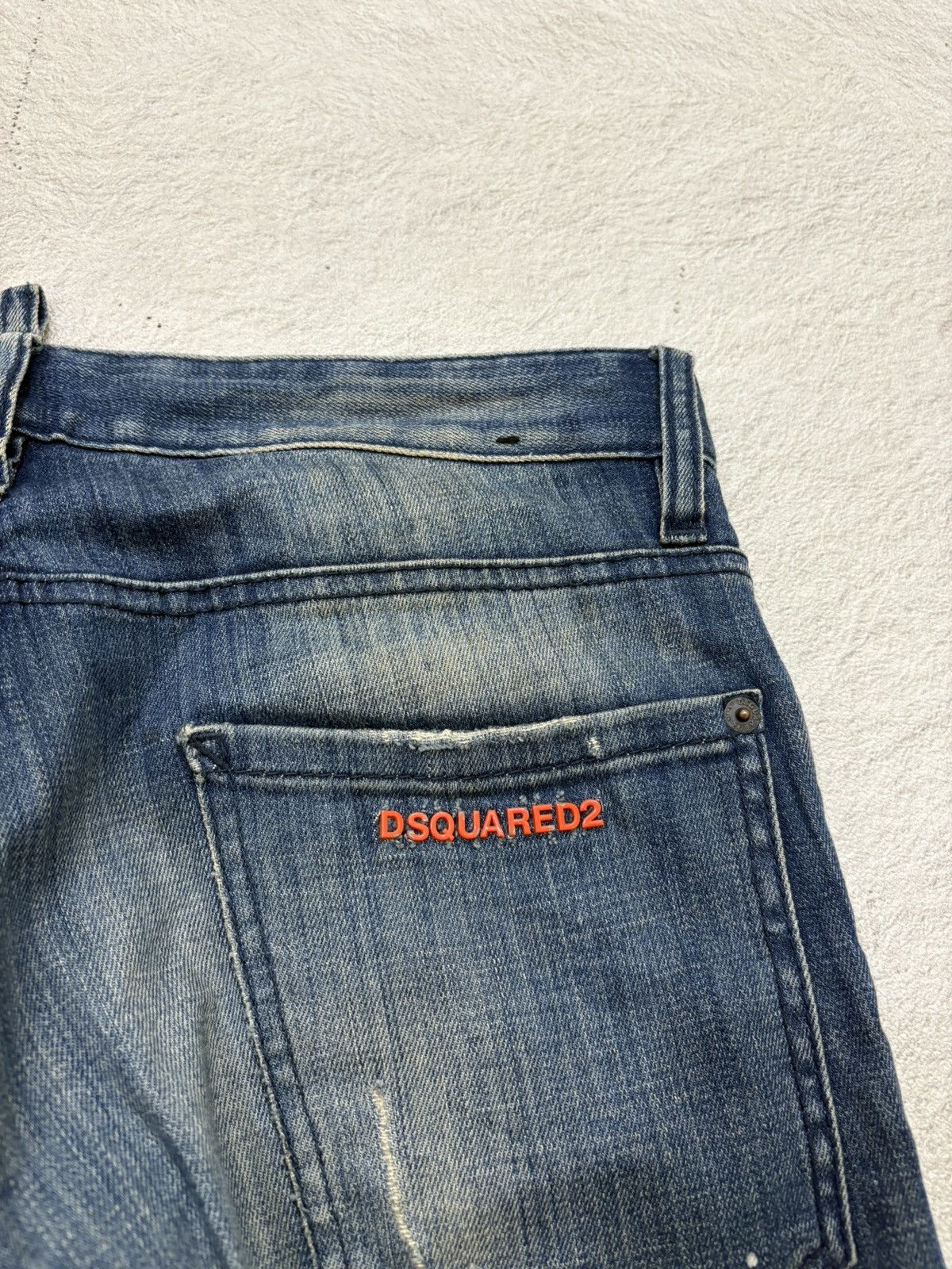 Dsquared2 2000s Dsquared distressed denim pants y2k style Size US 31 - 8 Thumbnail