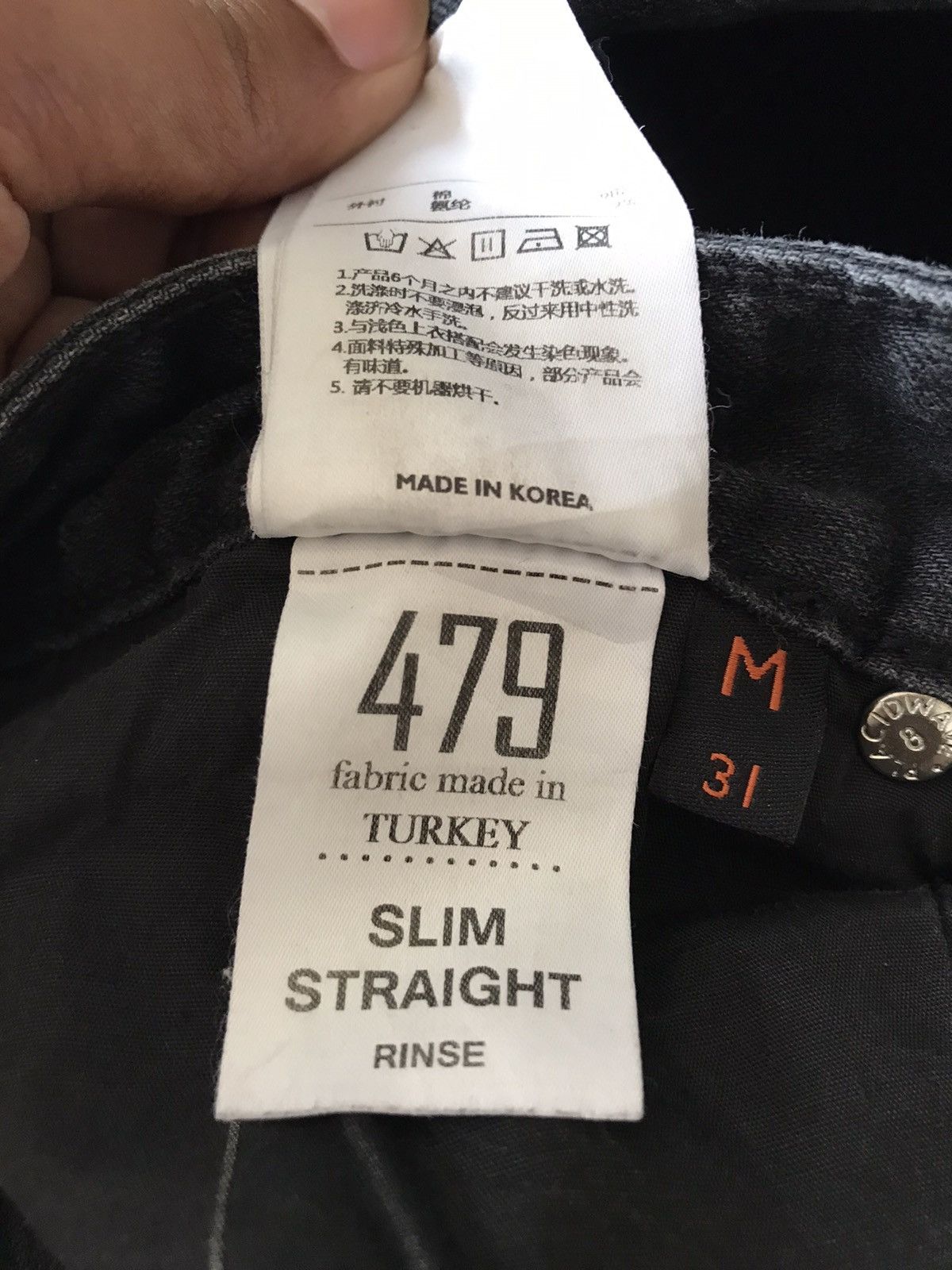 Japanese Brand × Jean PLAC Straight slim fit Super Black jeans Size US 29 - 8 Thumbnail