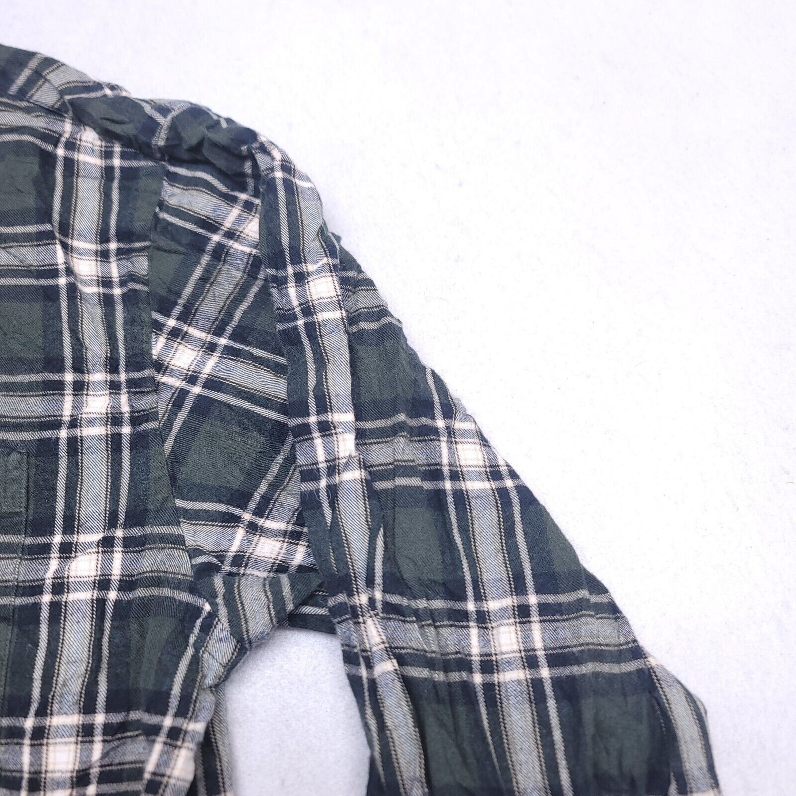 Roundtree & Yorke Roundtree & Yorke Tartan Flannel Shirt Mens Size M Green Size US M / EU 48-50 / 2 - 5 Thumbnail