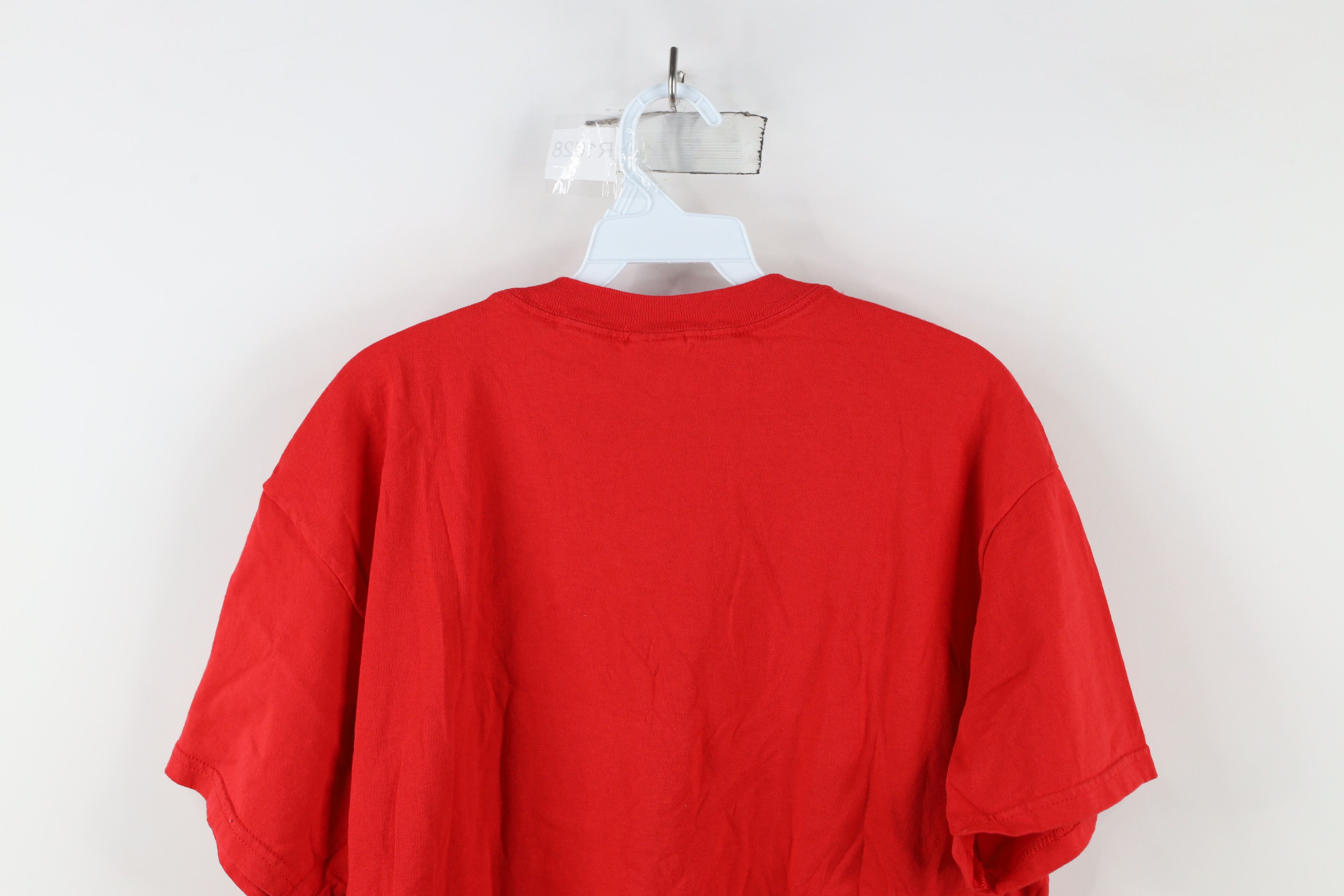Vintage Vintage 90s Block Letter Ohio State University T-Shirt Red Size US L / EU 52-54 / 3 - 8 Thumbnail
