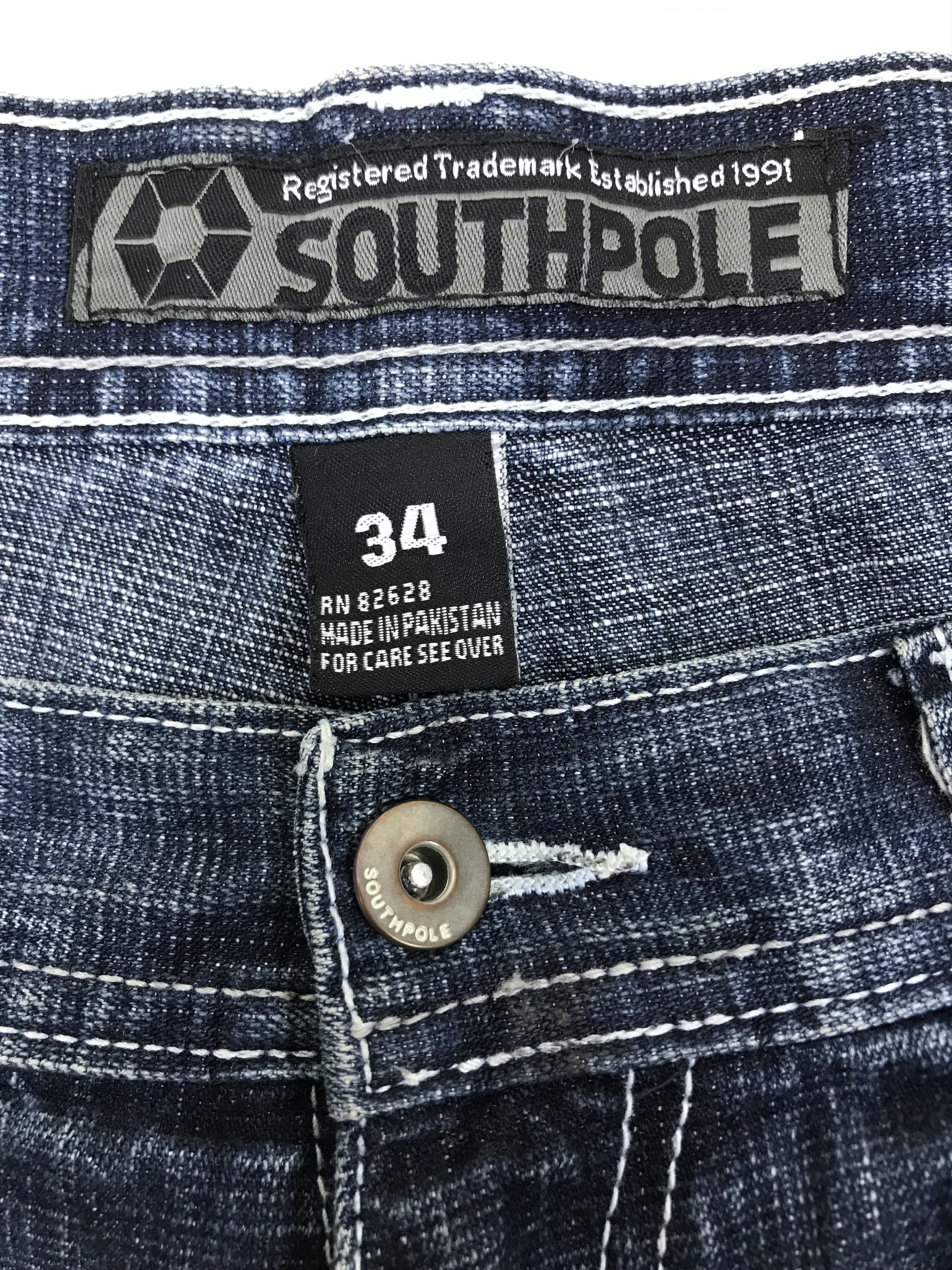 Southpole Vintage Southpole Baggy Jeans Faded Blue Wide Denim Size US 34 / EU 50 - 12 Thumbnail