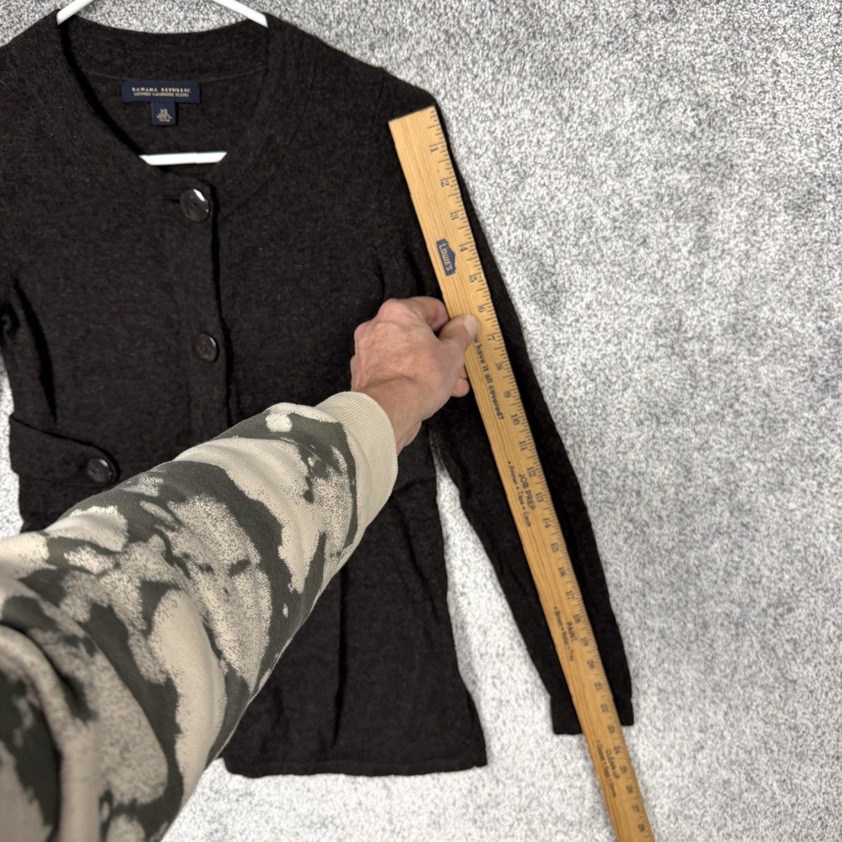 Banana Republic VINTAGE Banana Republic Cardigan Sweater Womens XS Brown Wool Blend Preppy 90s Crew Neck Long Sleeve Solid Knit Button Size XS / US 0-2 / IT 36-38 - 3 Thumbnail