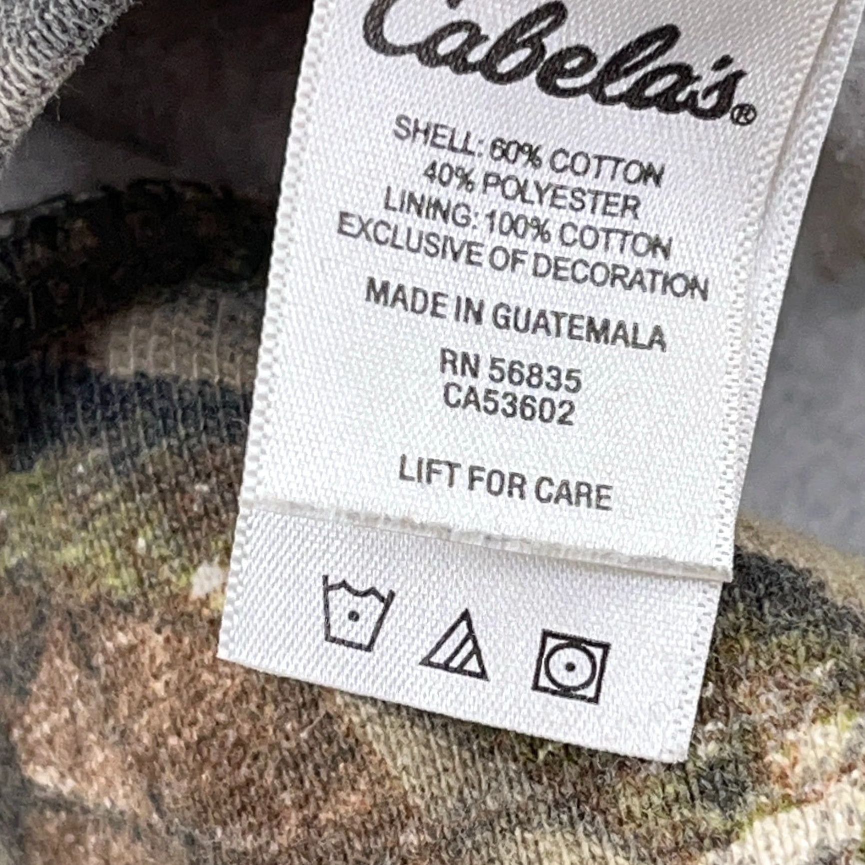 Vintage VINTAGE Cabela's Camouflage Hoodie Men Small Sweatshirt VTG Y2K Hunting Retro Adult Size US S / EU 44-46 / 1 - 6 Thumbnail
