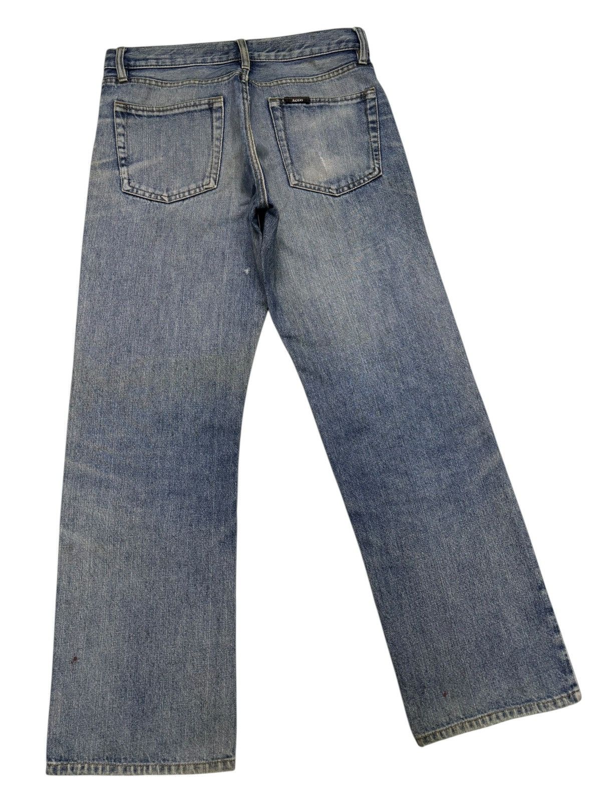Number (N)ine ZIPPO DISTRESSED DENIM JEANS Size US 31 - 4 Thumbnail