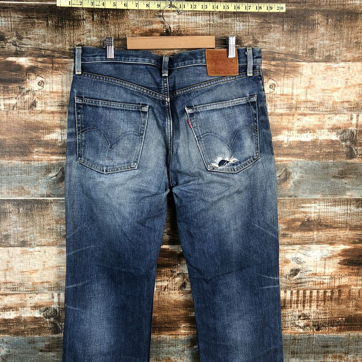 Levi's DL Levis 502 selvedge Blue Denim Pants #C128 Size US 34 / EU 50 - 12 Thumbnail