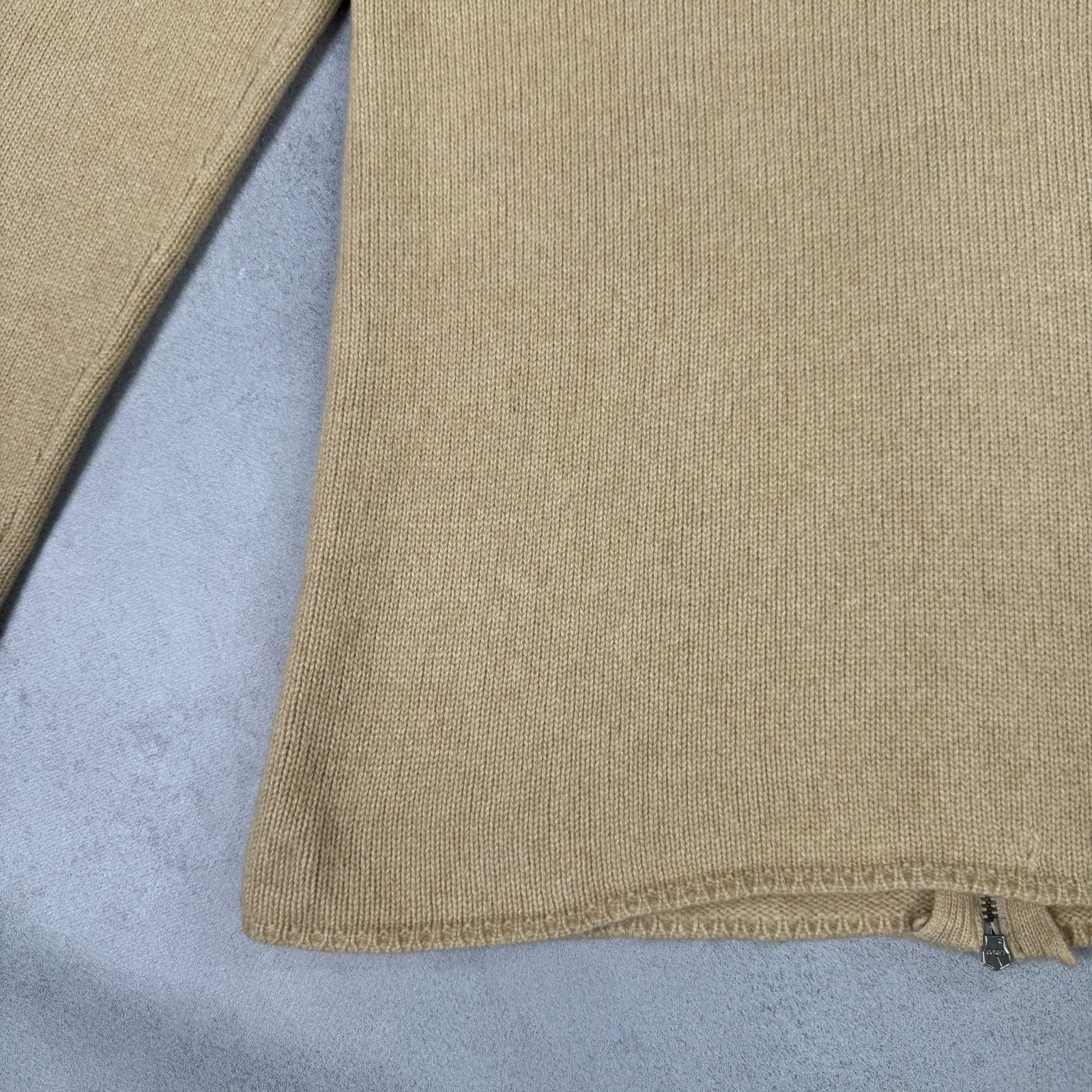 Vintage Lorena Antoniazzi Women Chashmere Zip Sweater Beige Size 44 Size M / US 6-8 / IT 42-44 - 21 Thumbnail