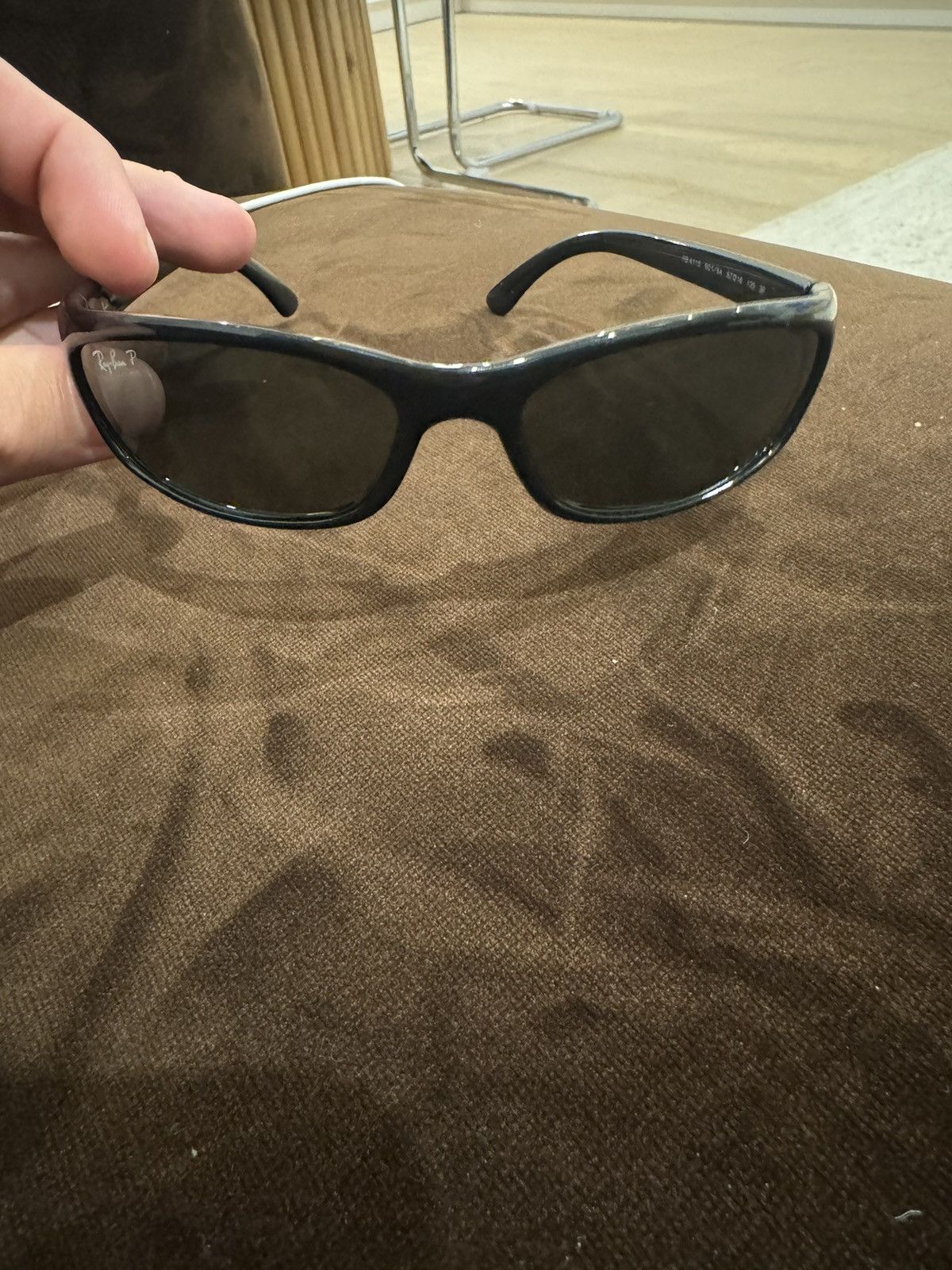 RayBan RayBan slim rectangular polarised sunglasses Size ONE SIZE - 6 Thumbnail