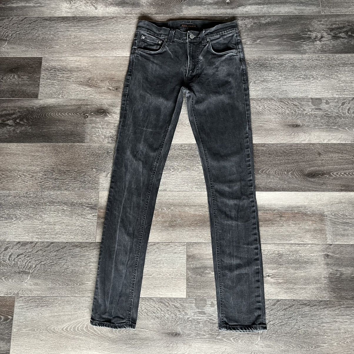 Nudie Jeans Nudie Jeans Lean Dean Dry Cold Black Denim 30x34 Skinny Fit Size US 30 / EU 46 - 2 Thumbnail