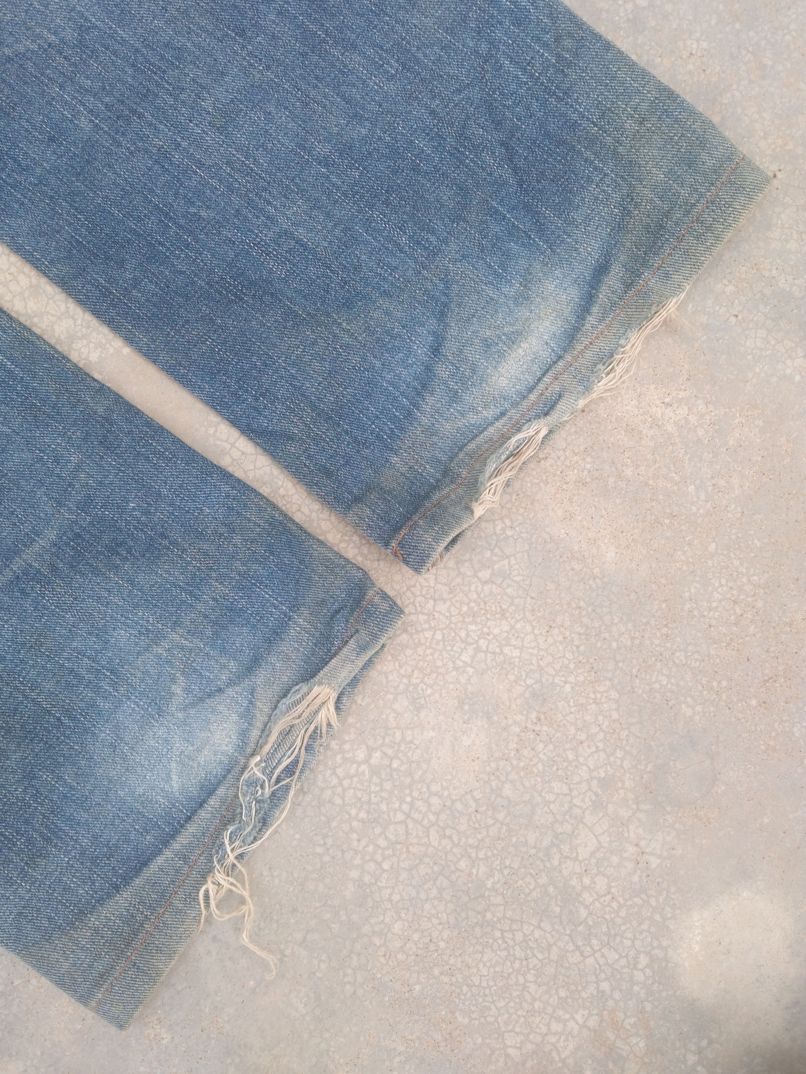 Japanese Brand Vintage Edwin Made In Japan Dirty Distressed Jeans 30x28 Size US 30 / EU 46 - 4 Thumbnail