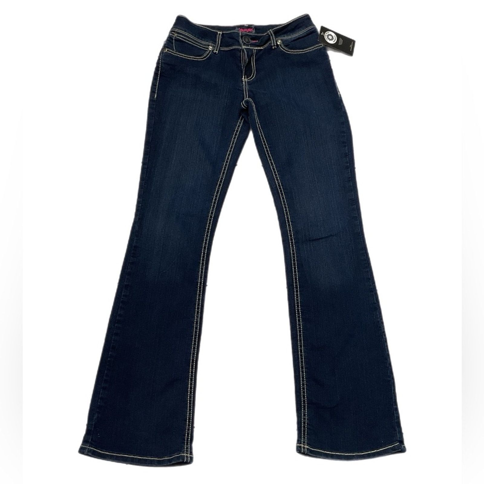 Wrangler Vintage Y2K Wrangler Juniors Low Rise Dark Wash Jeans Size 30" / US 8 / IT 44 - 1 Thumbnail