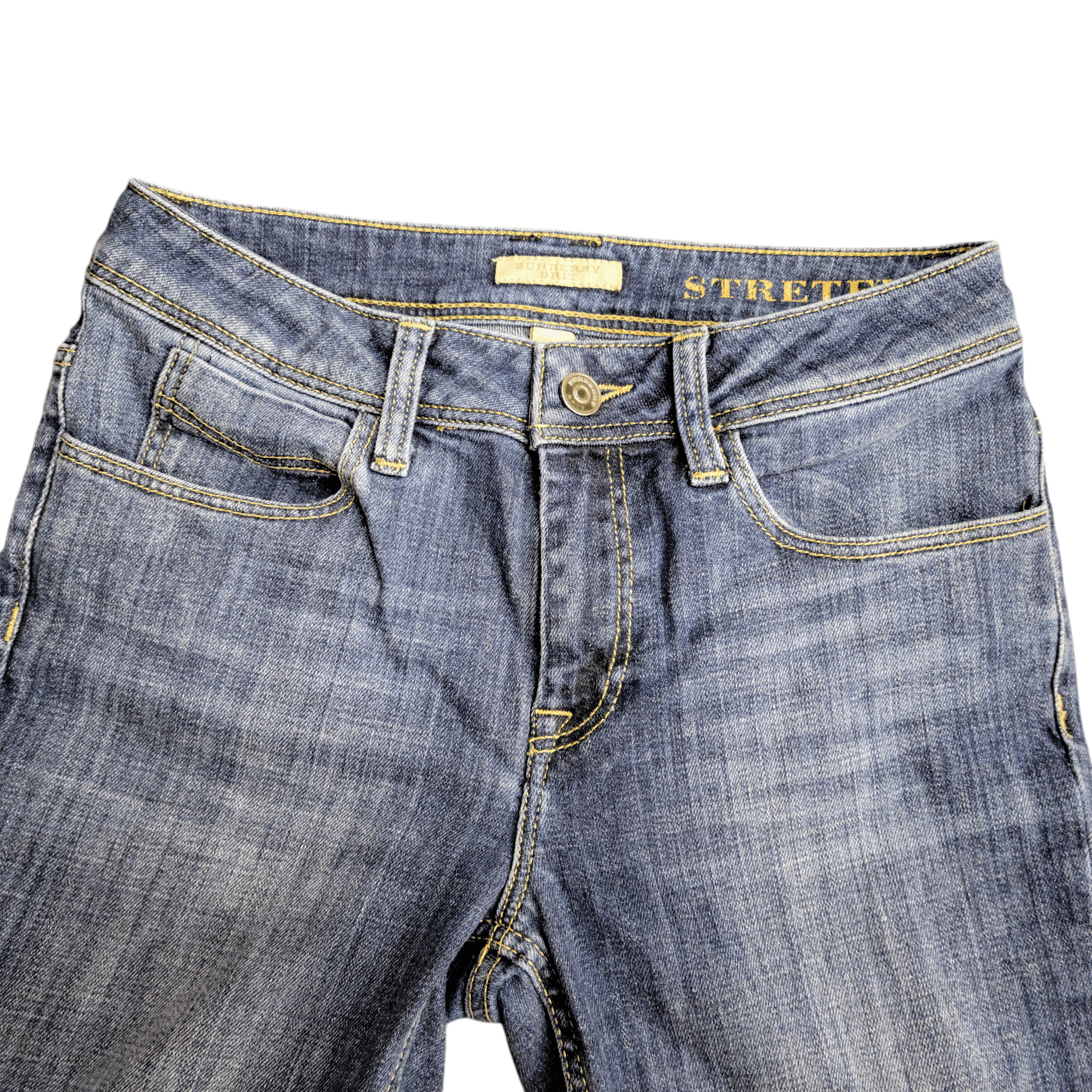 Burberry Burberry Brit Stretfield Straight Blue Jeans Size 25" / US 0 / IT 36 - 7 Thumbnail