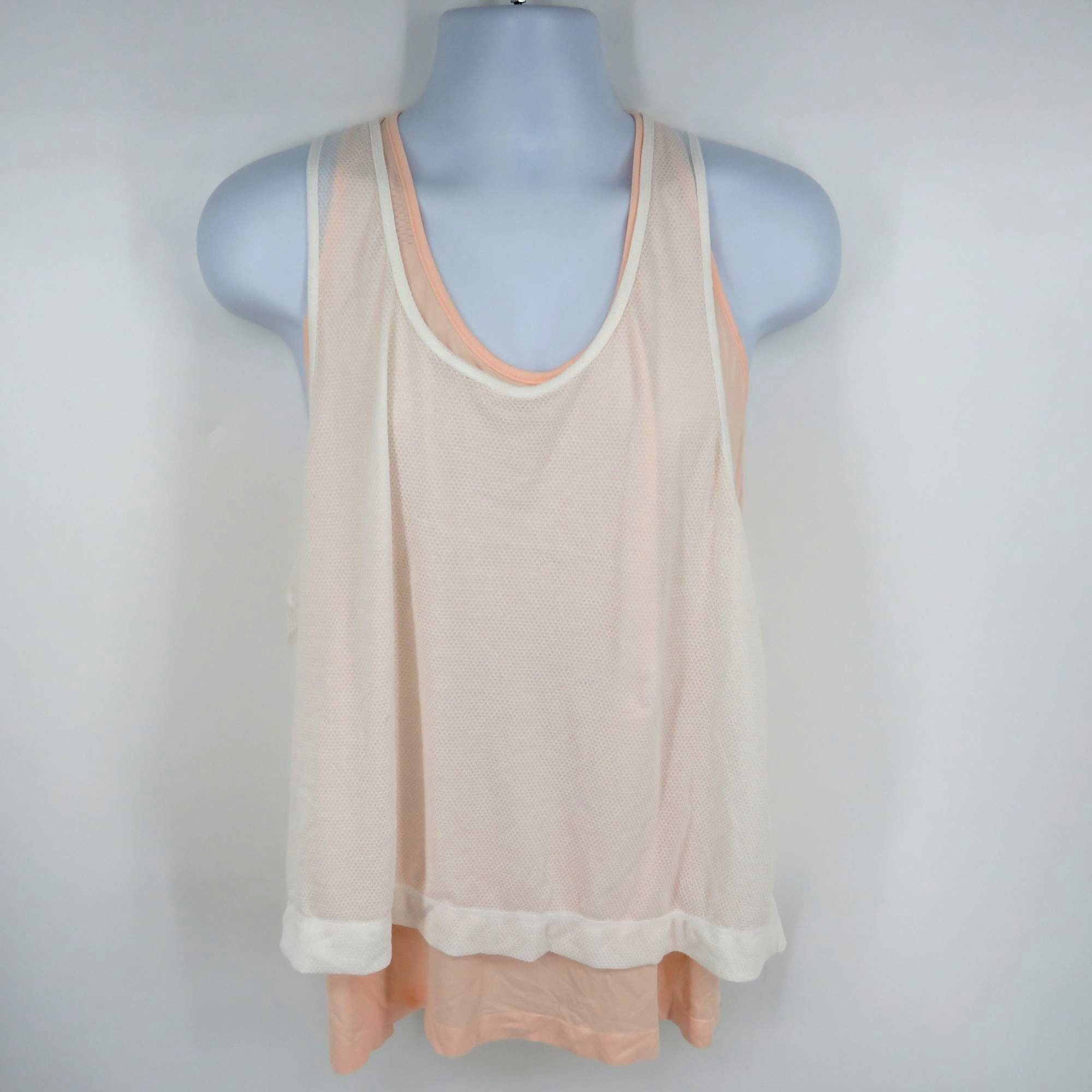 Other Tangerine Women's Double Layer Mesh Tank Top Peach XL NWT Size XL / US 12-14 / IT 48-50 - 1 Thumbnail