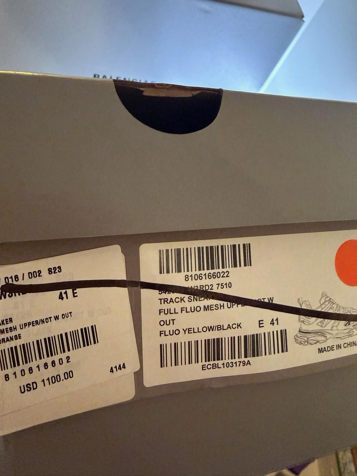 Balenciaga Track Sneakers Fluo Yellow/Black SZ 41 Brand New