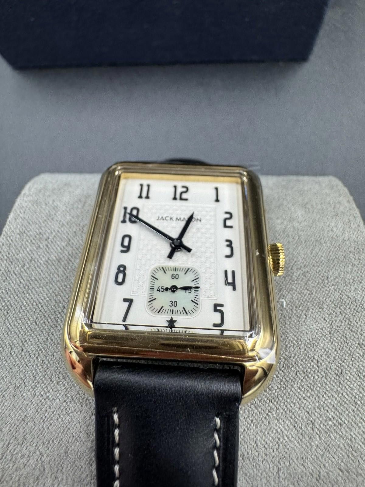 Other Jack Mason Issue No. 2 Heritage Rectangular Gold Tone Watch Size ONE SIZE - 3 Thumbnail
