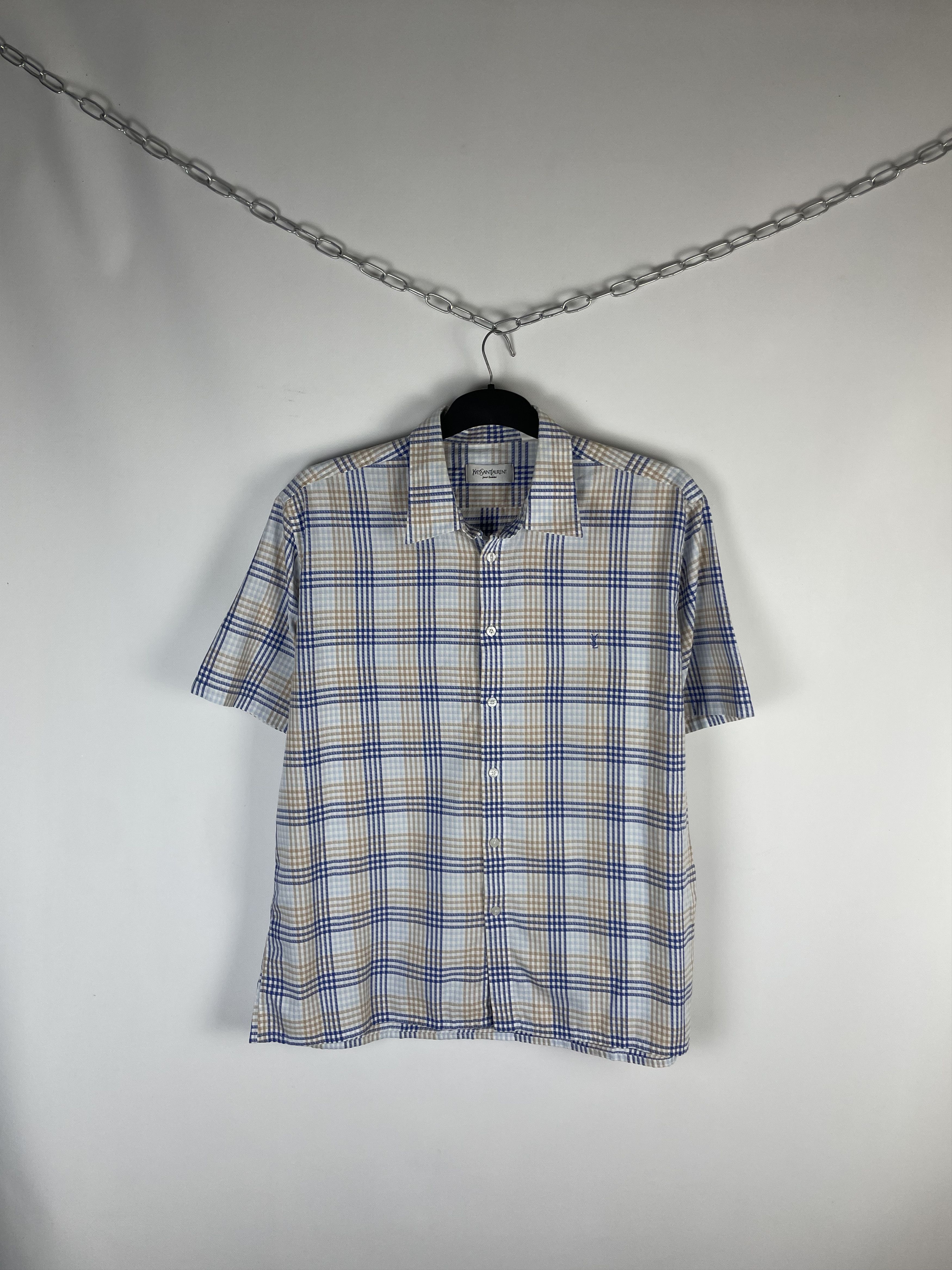 Vintage × Yves Saint Laurent Vintage Yves Saint Laurent Ysl Pour Homme Shirt Size US XL / EU 56 / 4 - 1 Thumbnail