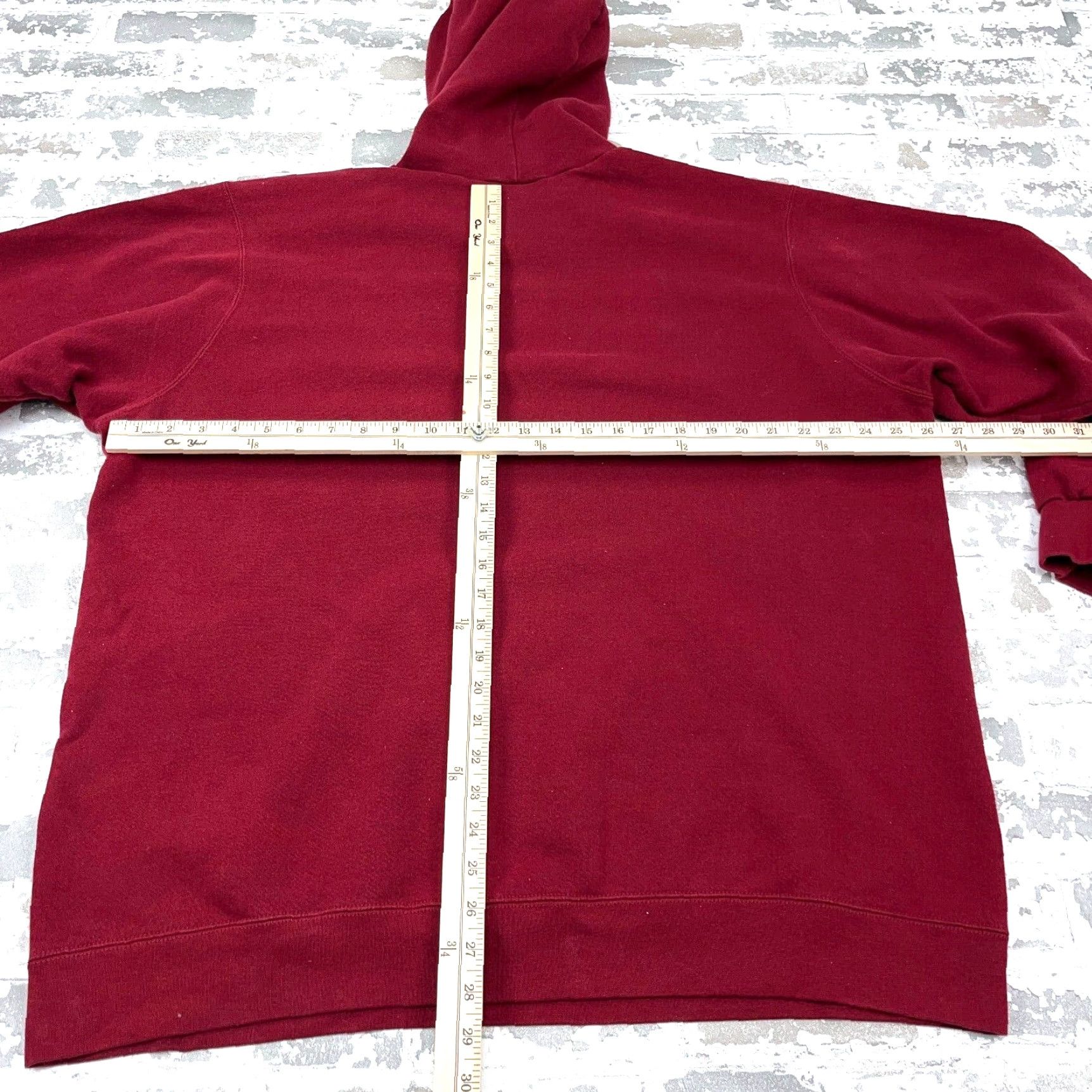 Nike Vintage Nike Hoodie Men XXL 2XL Red Center Swoosh Middle Check Y2K Travis Scott Size US XXL / EU 58 / 5 - 7 Thumbnail