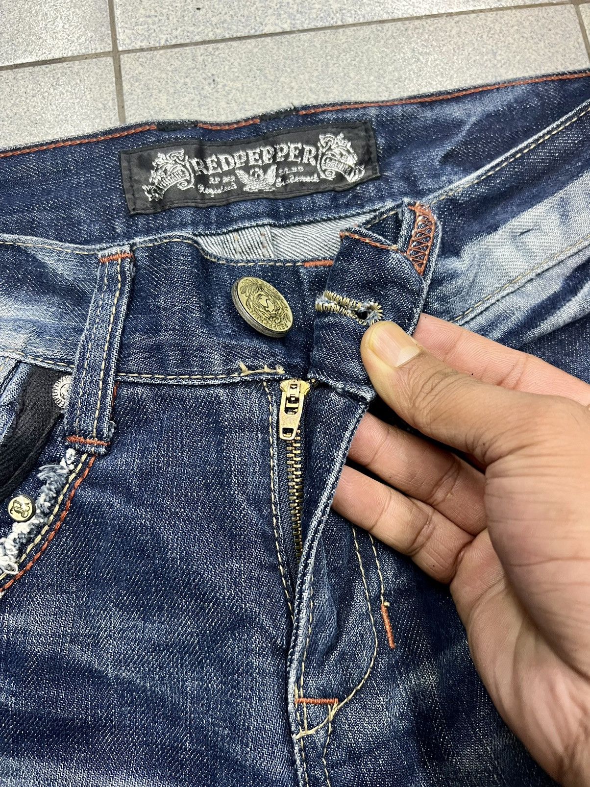 Hysteric Glamour Redpepper Seditionaries Distressed Jeans Size US 32 / EU 48 - 7 Thumbnail