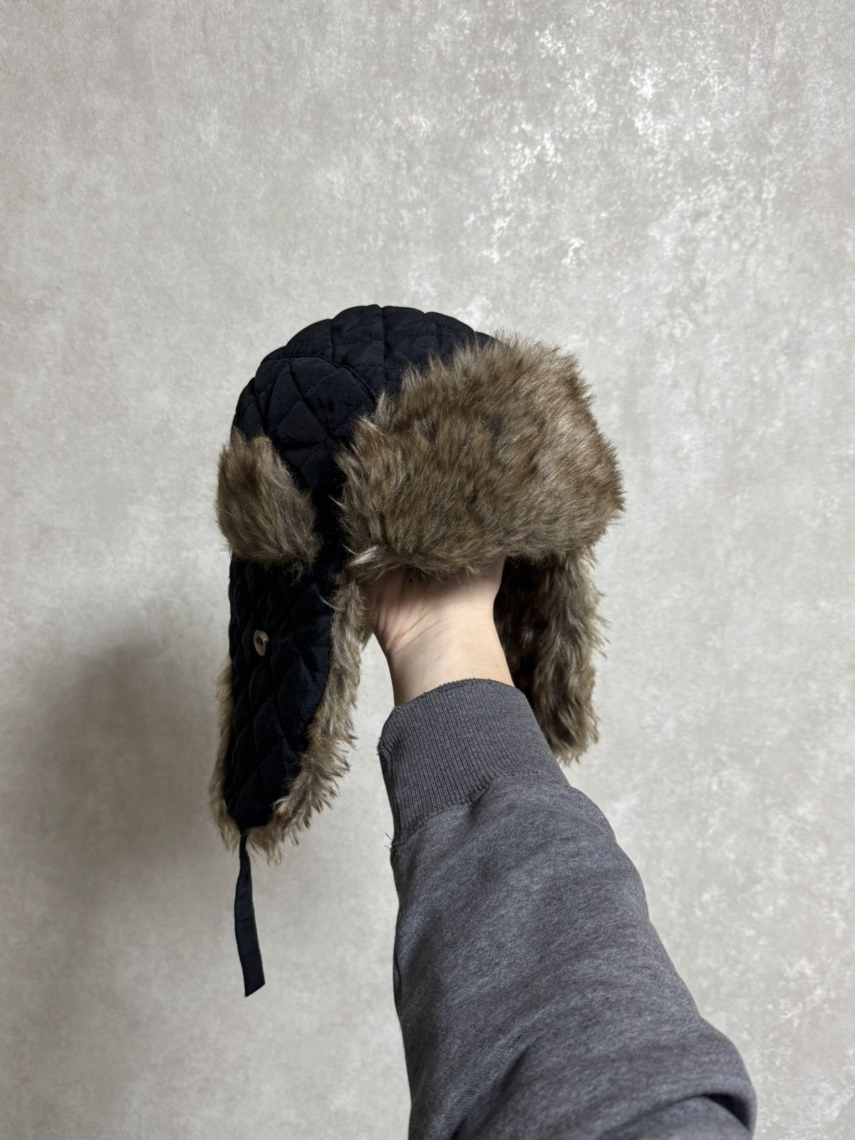 Japanese Brand × Vintage Vintage Hype Trapper Fur Y2K Fluffy Hat Ushanka Faux USA Size ONE SIZE - 6 Thumbnail
