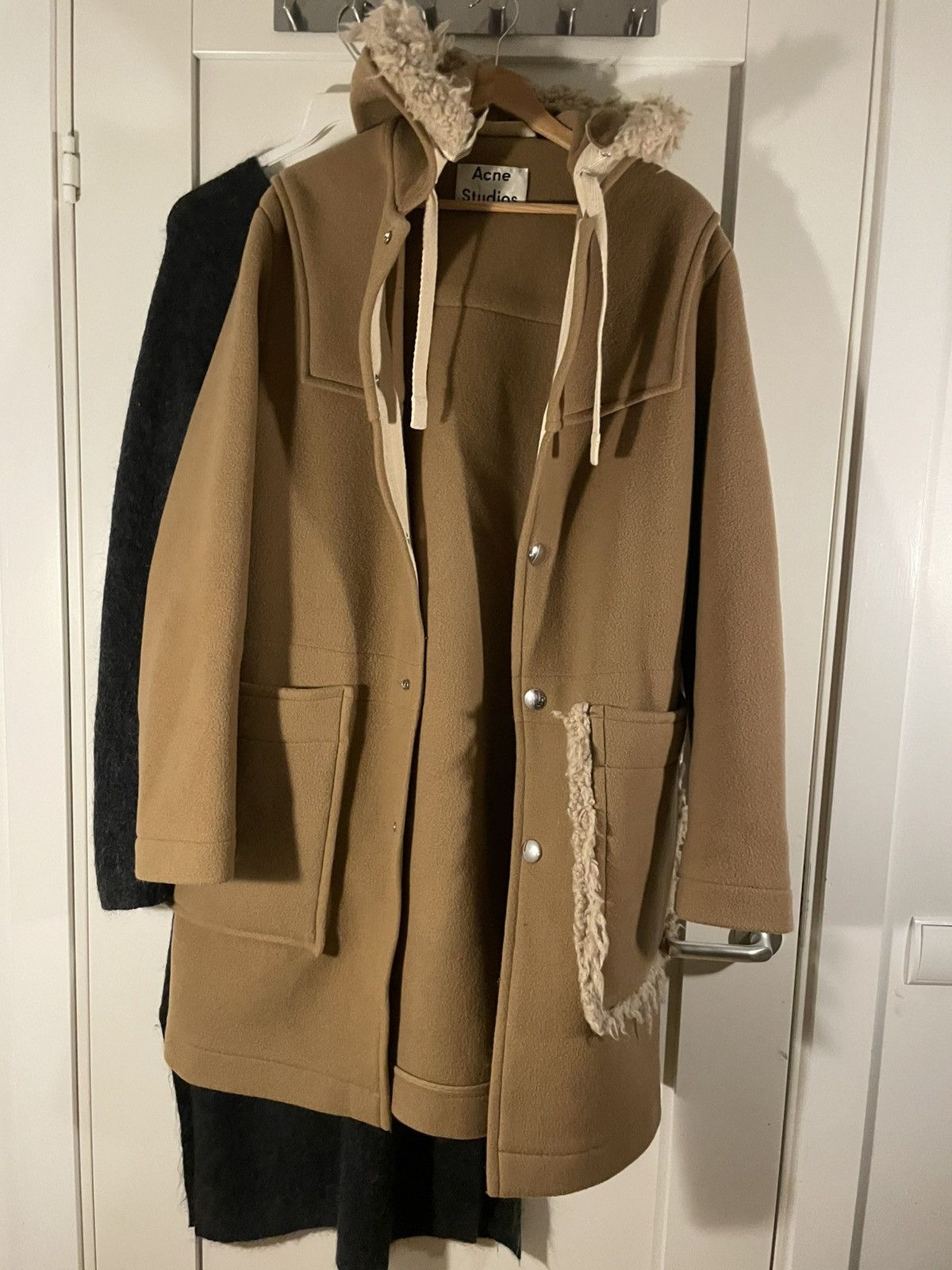 Acne Studios Acne Studios - Shearling, Hooded Duffel Coat Size US S / EU 44-46 / 1 - 5 Thumbnail