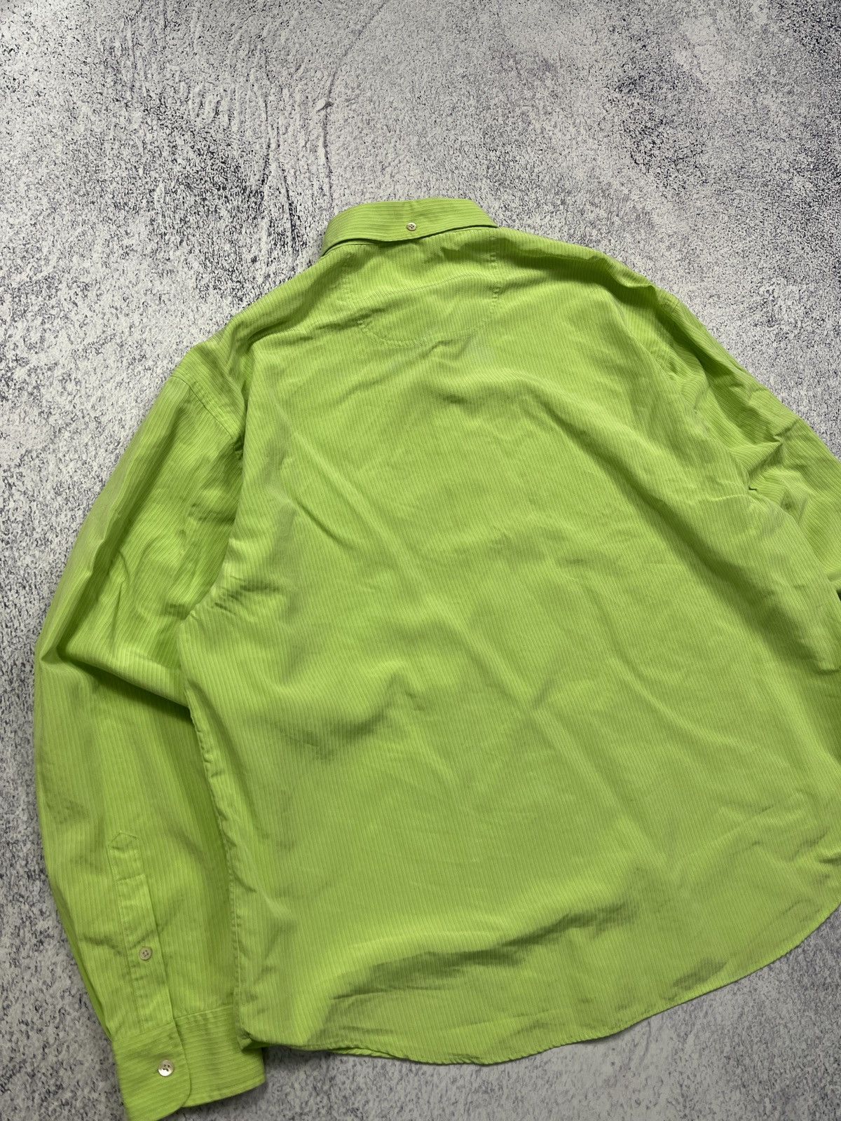 Vintage × Yves Saint Laurent Vintage 90s Yves Saint Laurent Pocket Logo Button Up Shirt Size US XL / EU 56 / 4 - 10 Thumbnail