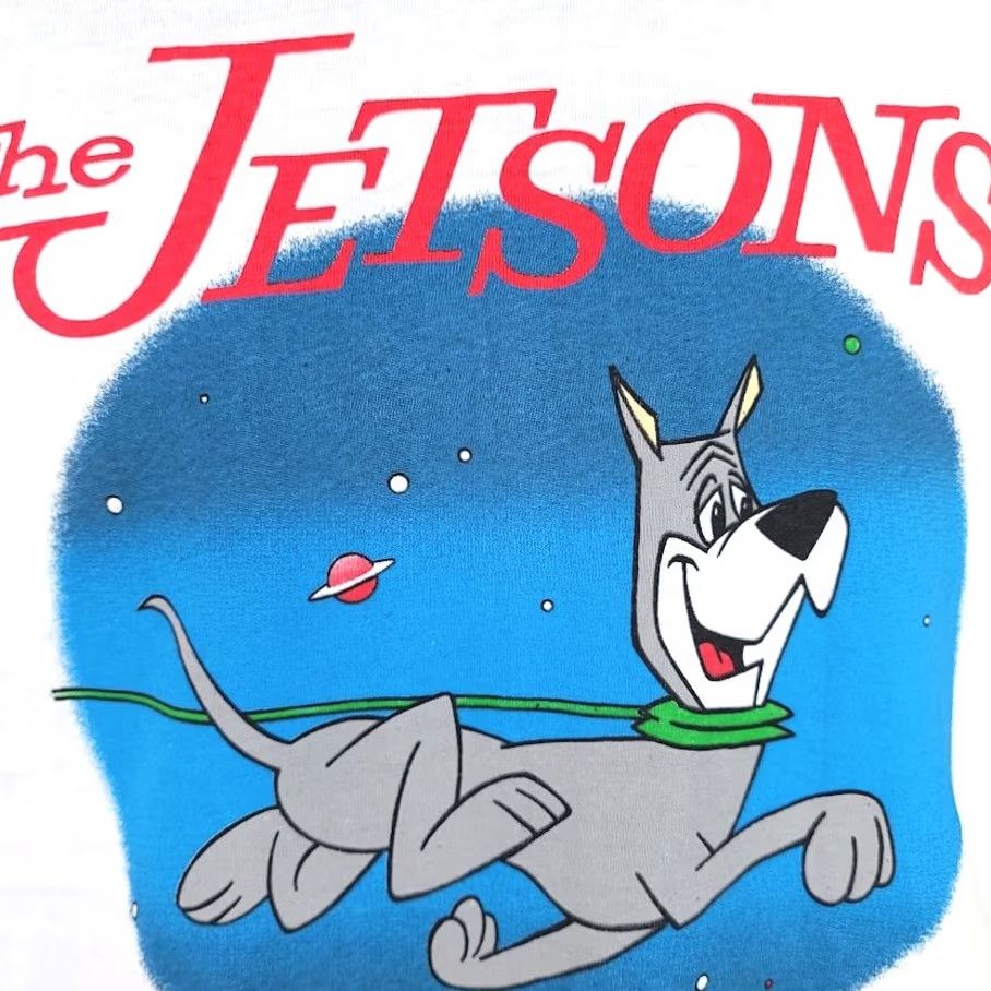Hanes VINTAGE The Jetsons T Shirt 90s Astro George Hanna Barbera Made In USA Mens Medium White T-Shirt Size US M / EU 48-50 / 2 - 3 Thumbnail