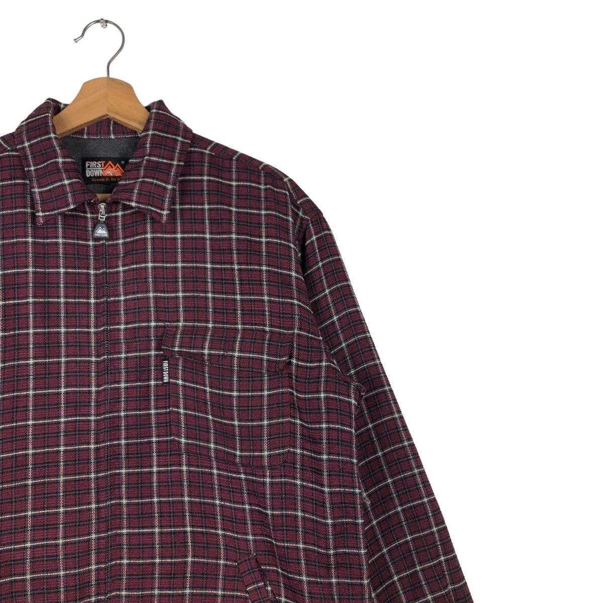Japanese Brand 🔥Vintage Flannel Shirt Jacket Tartan Design First Down Usa Size US M / EU 48-50 / 2 - 6 Thumbnail