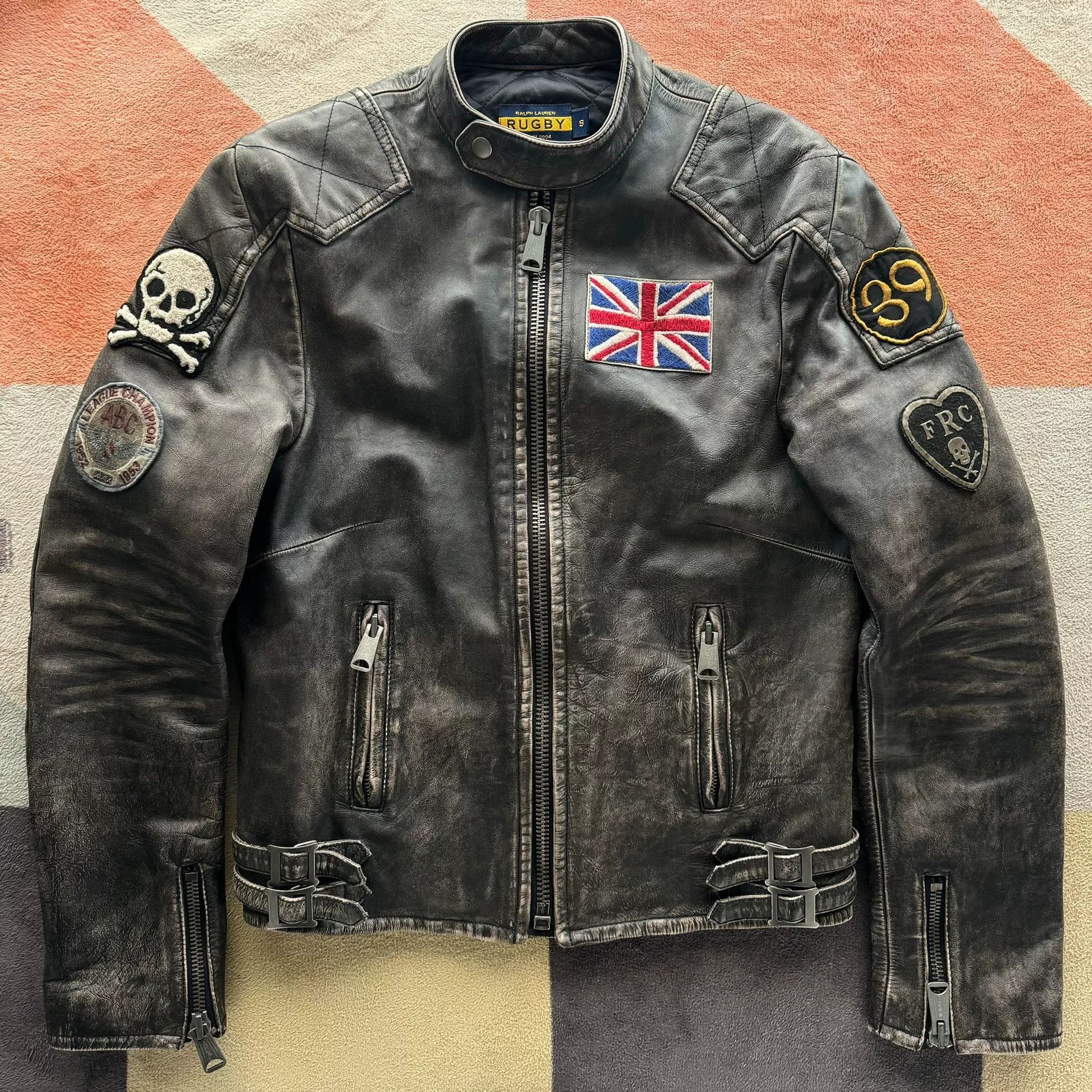 Rugby Ralph Lauren Ralph Lauren Rugby J100 Leather Jacket Size US S / EU 44-46 / 1 - 1 Thumbnail