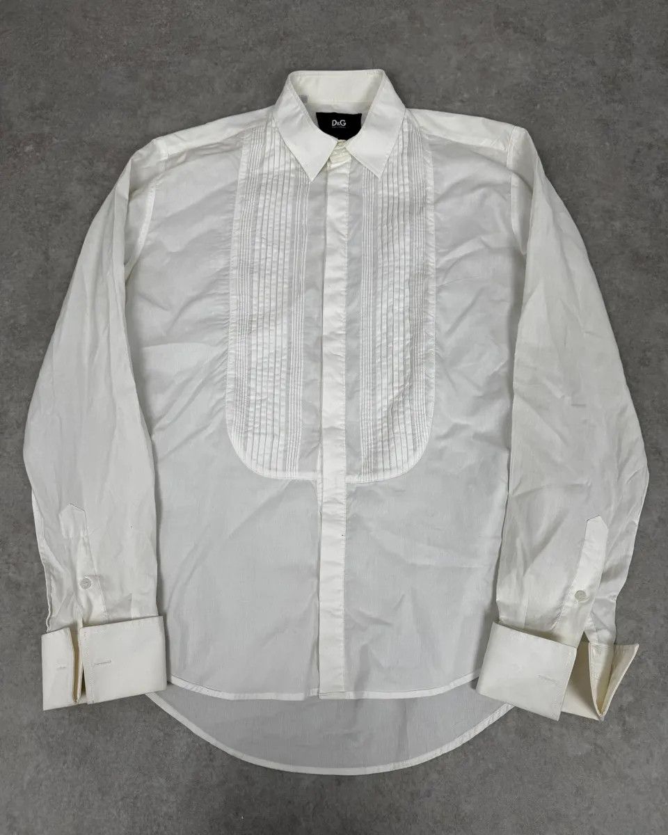 Dolce & Gabbana 2000s Dolce & Gabbana Royal White Shirt Size US M / EU 48-50 / 2 - 1 Thumbnail