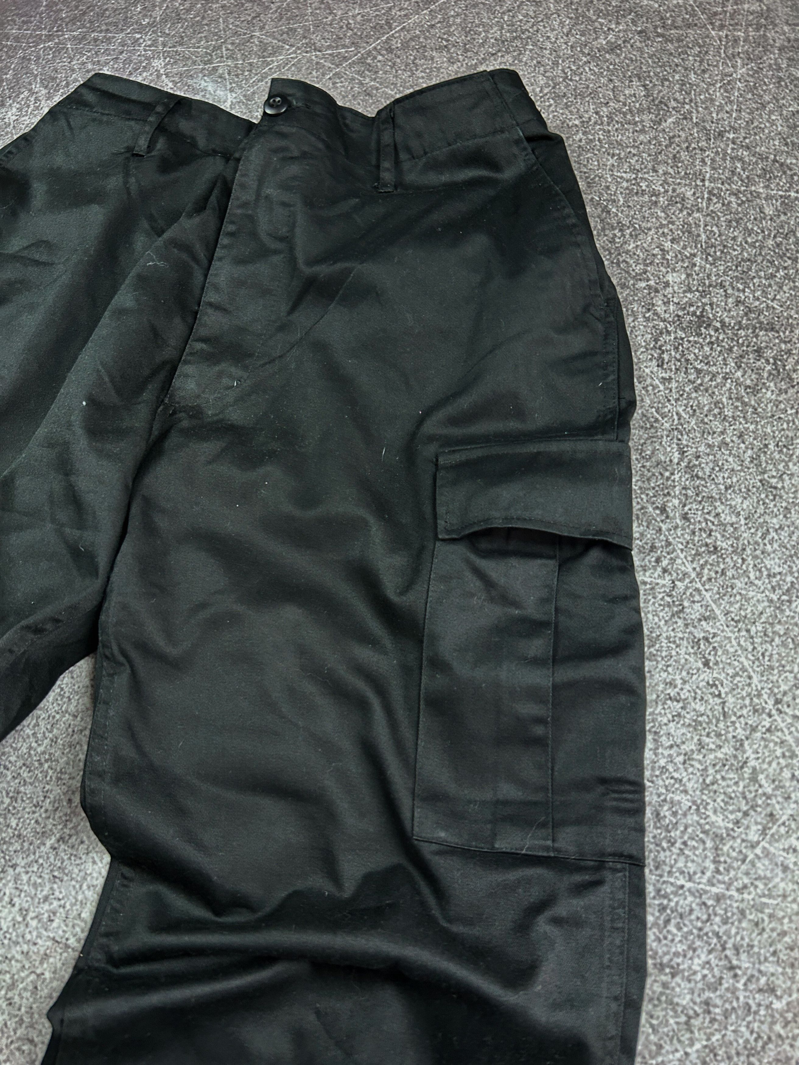 Vintage VTG Balenciaga Rick Owens Style Black Cargo Jeans 90s Y2K Size US 32 / EU 48 - 3 Thumbnail