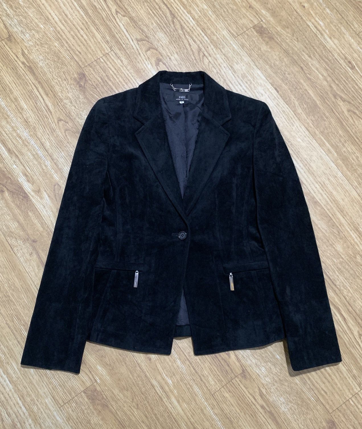 Yohji Yamamoto INED by Yohji Yamamoto Velvet Black Blazer Japan Brand Size US S / EU 44-46 / 1 - 1 Thumbnail