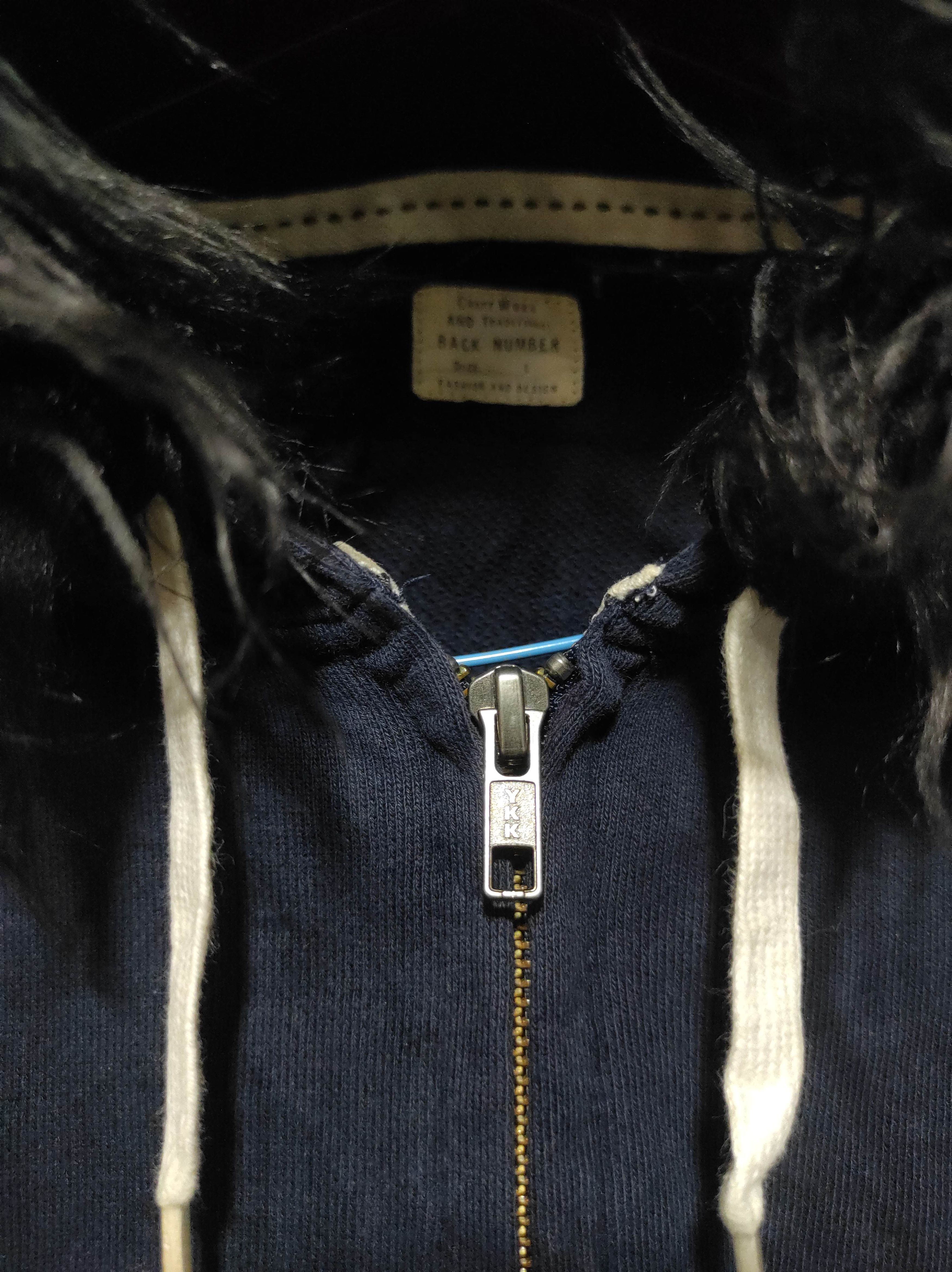 Hysteric Glamour Back Number Zipper Fur Hoodie i6w9 Lgb Style navy Size US M / EU 48-50 / 2 - 4 Thumbnail