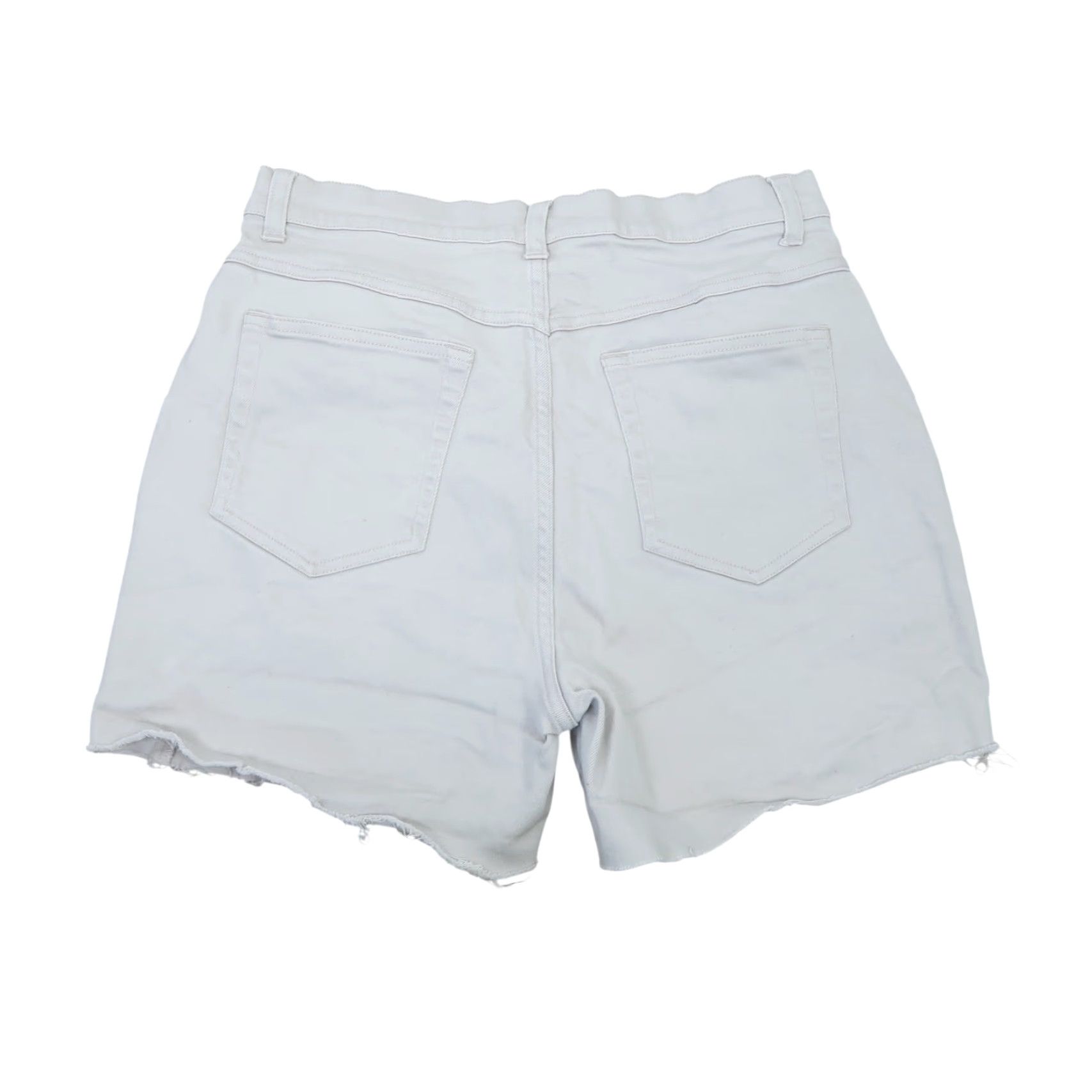 Cherokee VINTAGE 90s Cherokee Denim Shorts Women High Rise Khaki Tan 30" Waist 12 Inseam 4.5" Casual Size 34" / US 12 / IT 48 - 2 Thumbnail