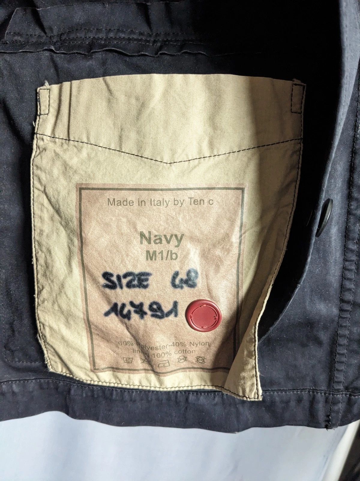 Ten C Ten C Mens Jacket Navy M1/B Size 48 Size US M / EU 48-50 / 2 - 13 Thumbnail