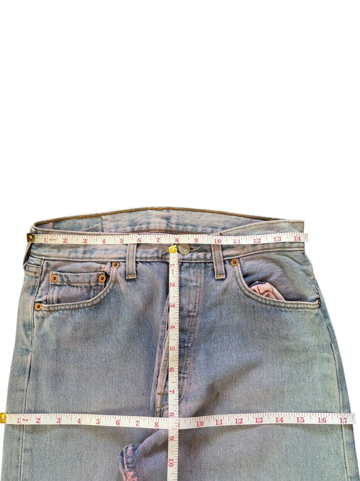 Levi's Vintage 90s Levis 501 Bleached Loose Fit Jeans Size US 29 - 6 Thumbnail