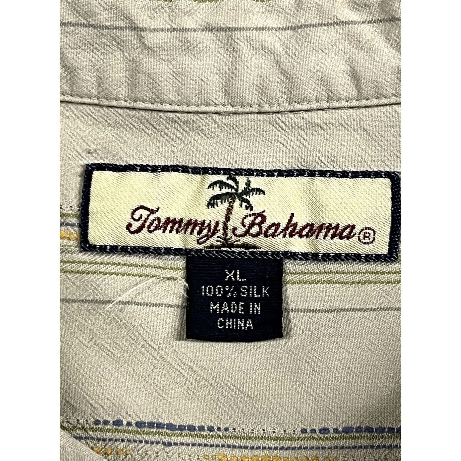Tommy Bahama VINTAGE? No — Tommy Bahama Silk Shirt Striped Button-Up Size US XL / EU 56 / 4 - 7 Thumbnail