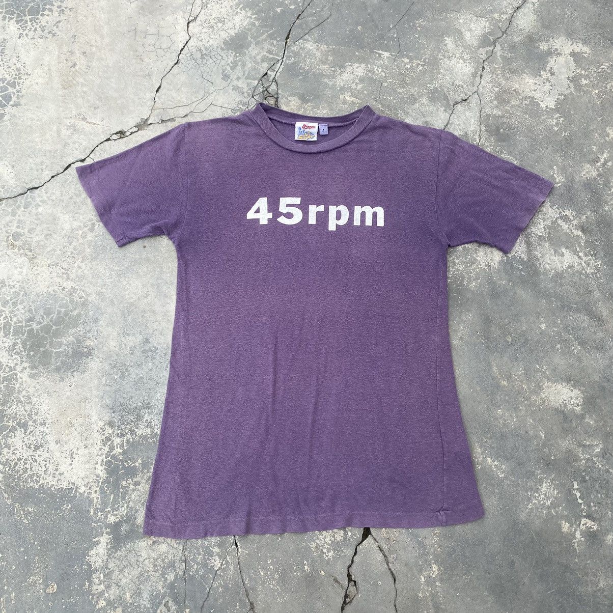 45rpm 45RPM ORGANIC PURPLE TEE Size US S / EU 44-46 / 1 - 1 Thumbnail