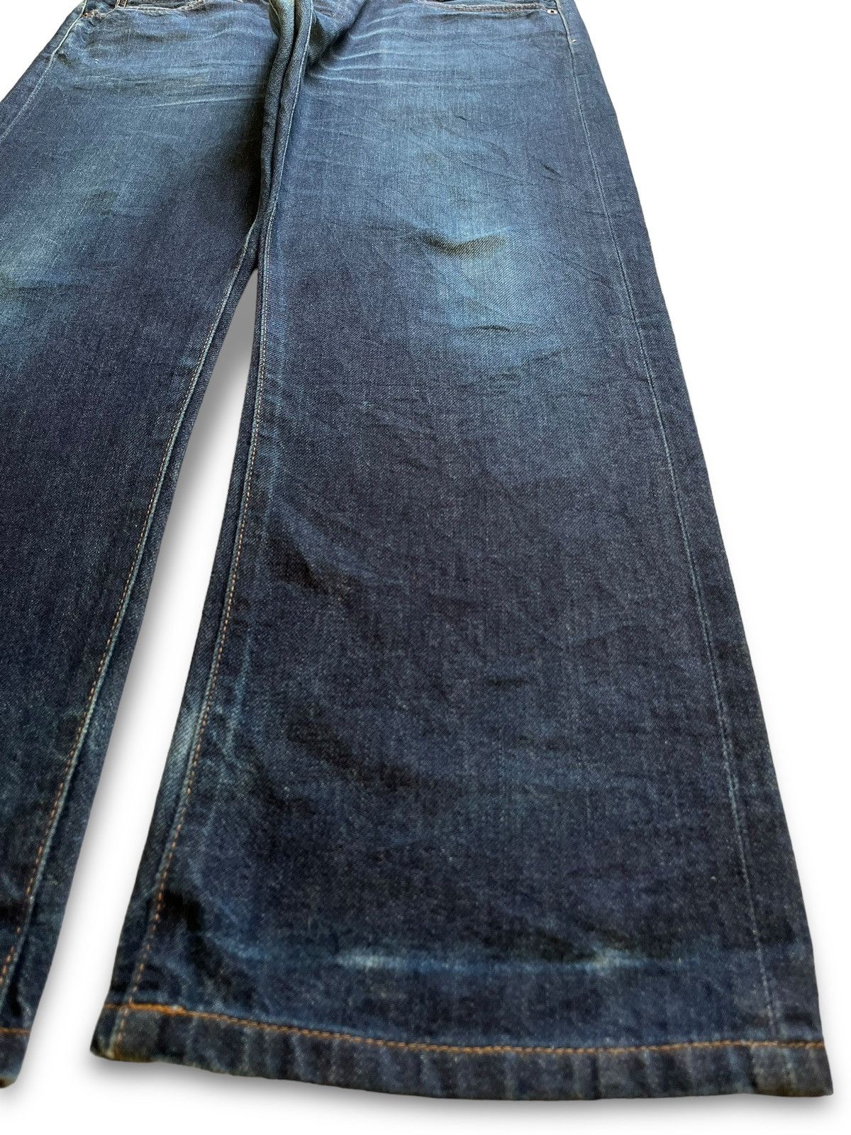 Uniqlo Vintage Japanese Uniqlo Selvedge Button Fly Loose Jeans Size US 37 - 8 Thumbnail