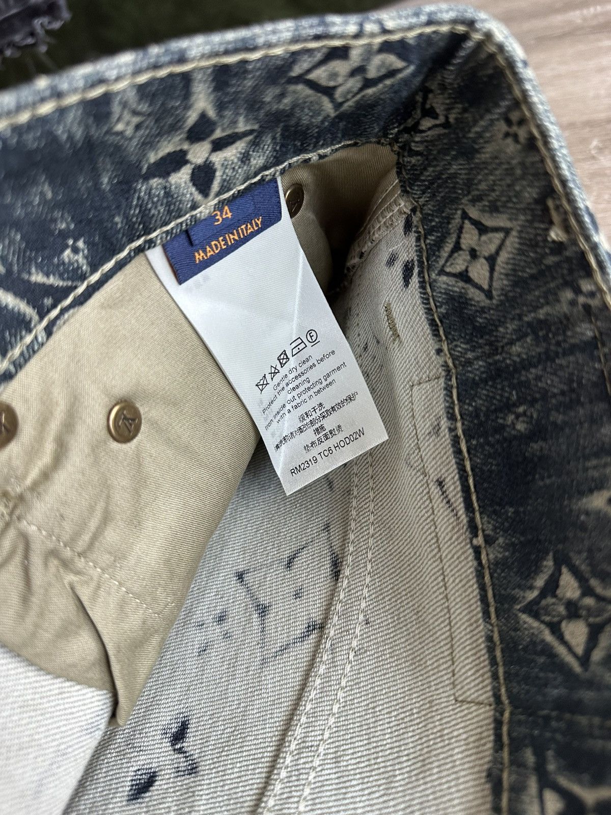 Louis Vuitton LOUIS VUITTON Denim Monogram Pant Size US 34 / EU 50 - 5 Thumbnail
