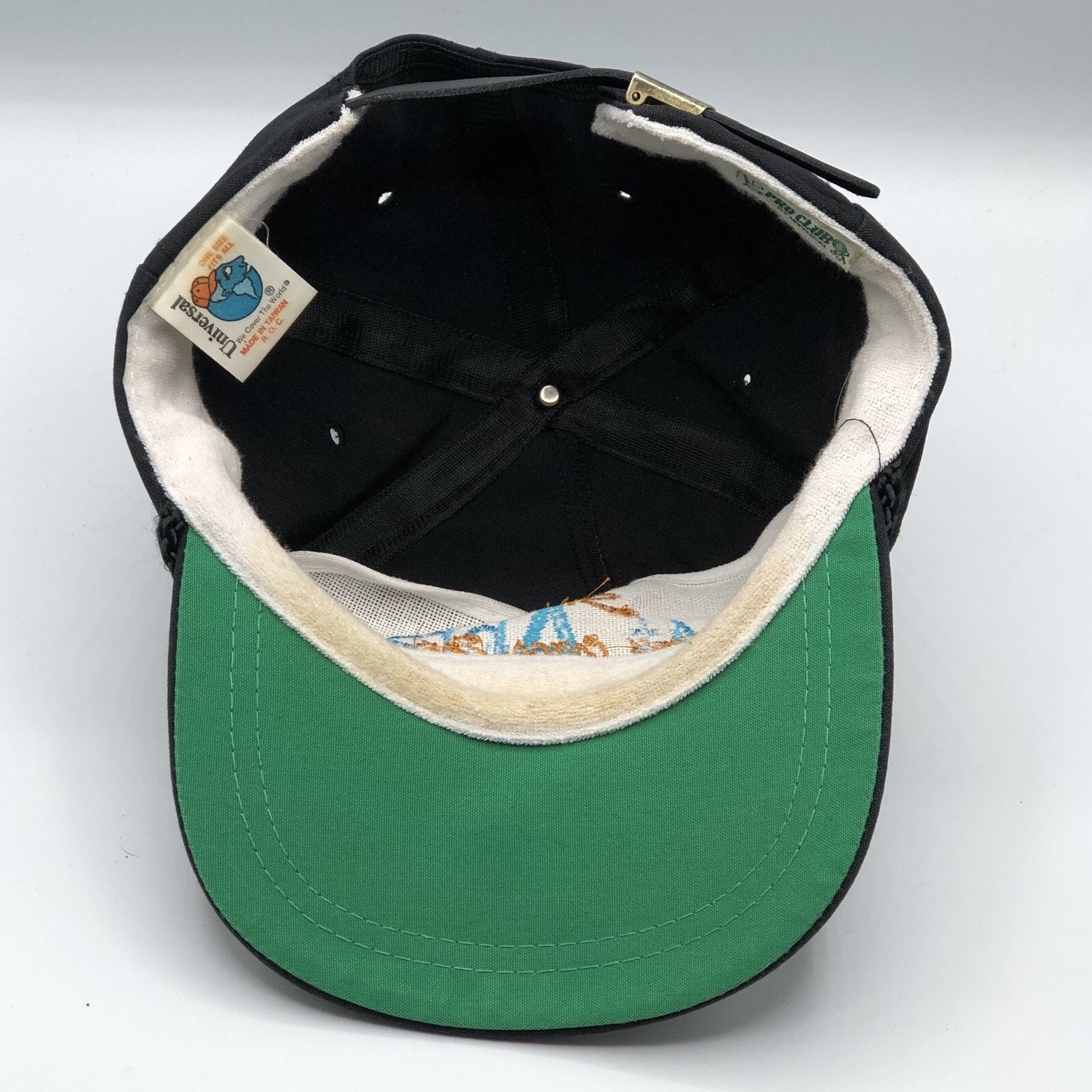 Vintage Vintage Ski Mt Abrom Black Rope Hat Leather Strapback Size ONE SIZE - 9 Thumbnail