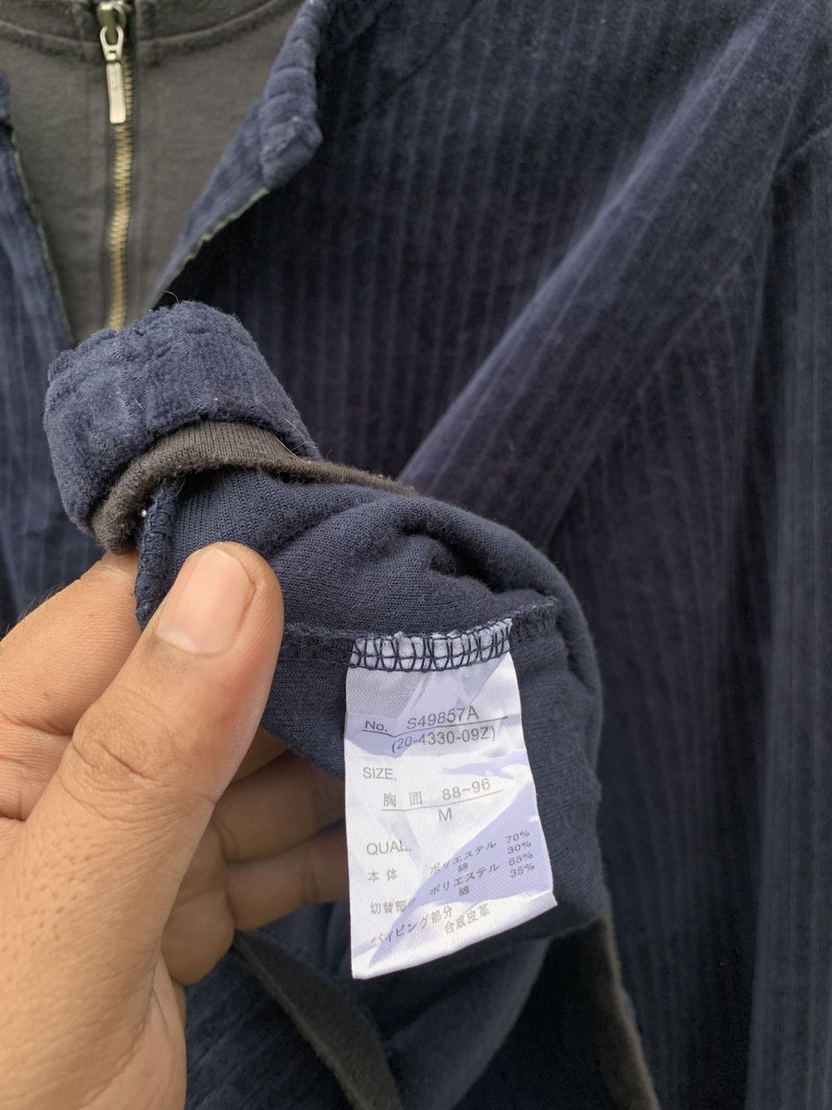 If Six Was Nine × Japanese Brand × Le Grande Bleu (L.G.B.) Y2k thruxton double layer velour corduroy grunge longsleeve Size US M / EU 48-50 / 2 - 11 Thumbnail