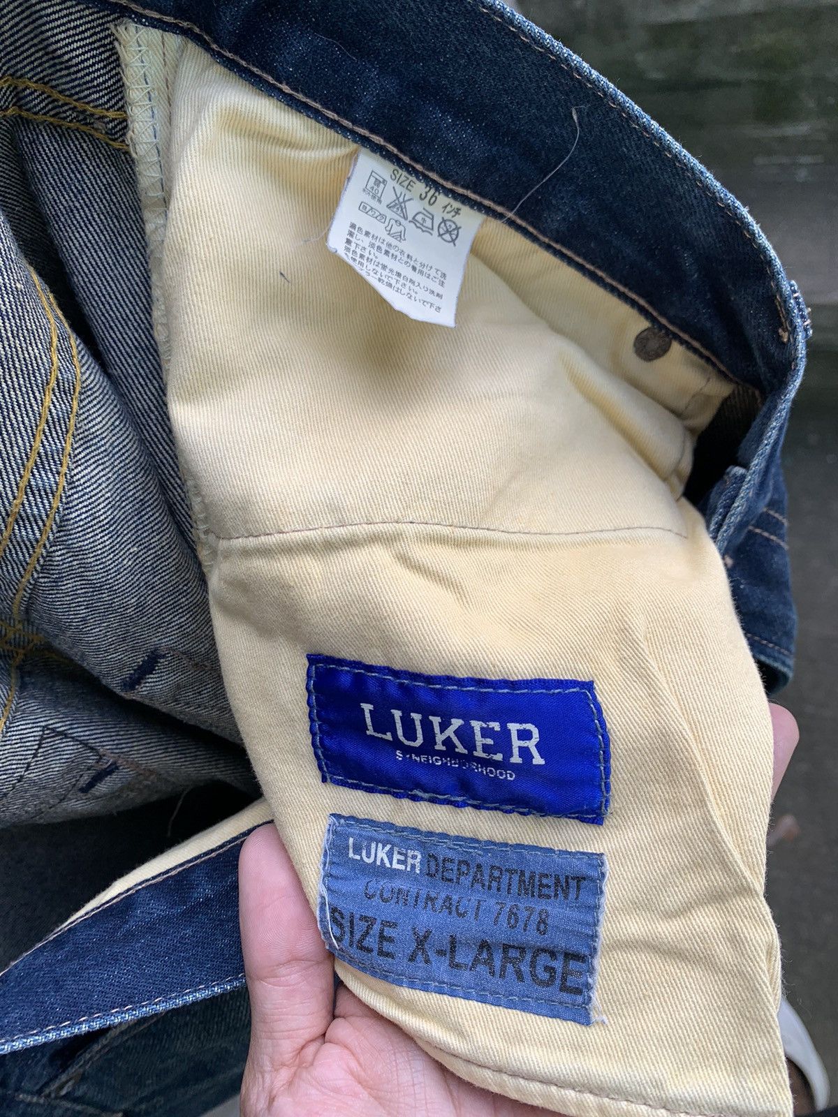 Levi's Neighborhood “Luker” Selvedge Denim Jeans Size US 36 / EU 52 - 11 Thumbnail