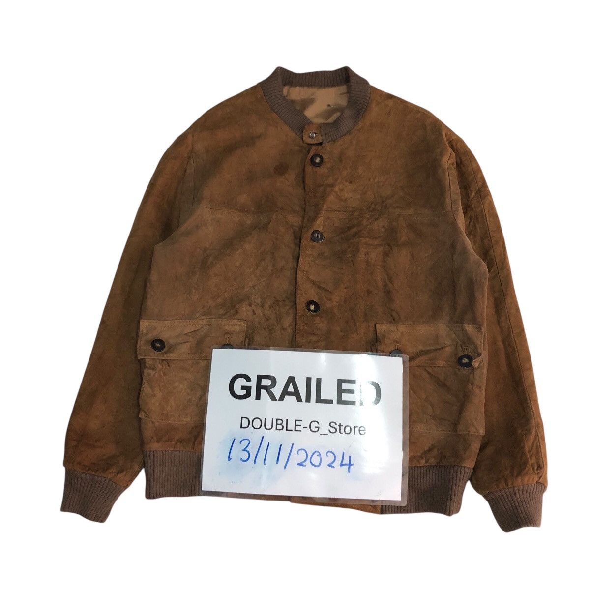 Japanese Brand 📌Vintage Genuine Leather Jacket Button Unknown Issey Miyake Size US M / EU 48-50 / 2 - 1 Thumbnail