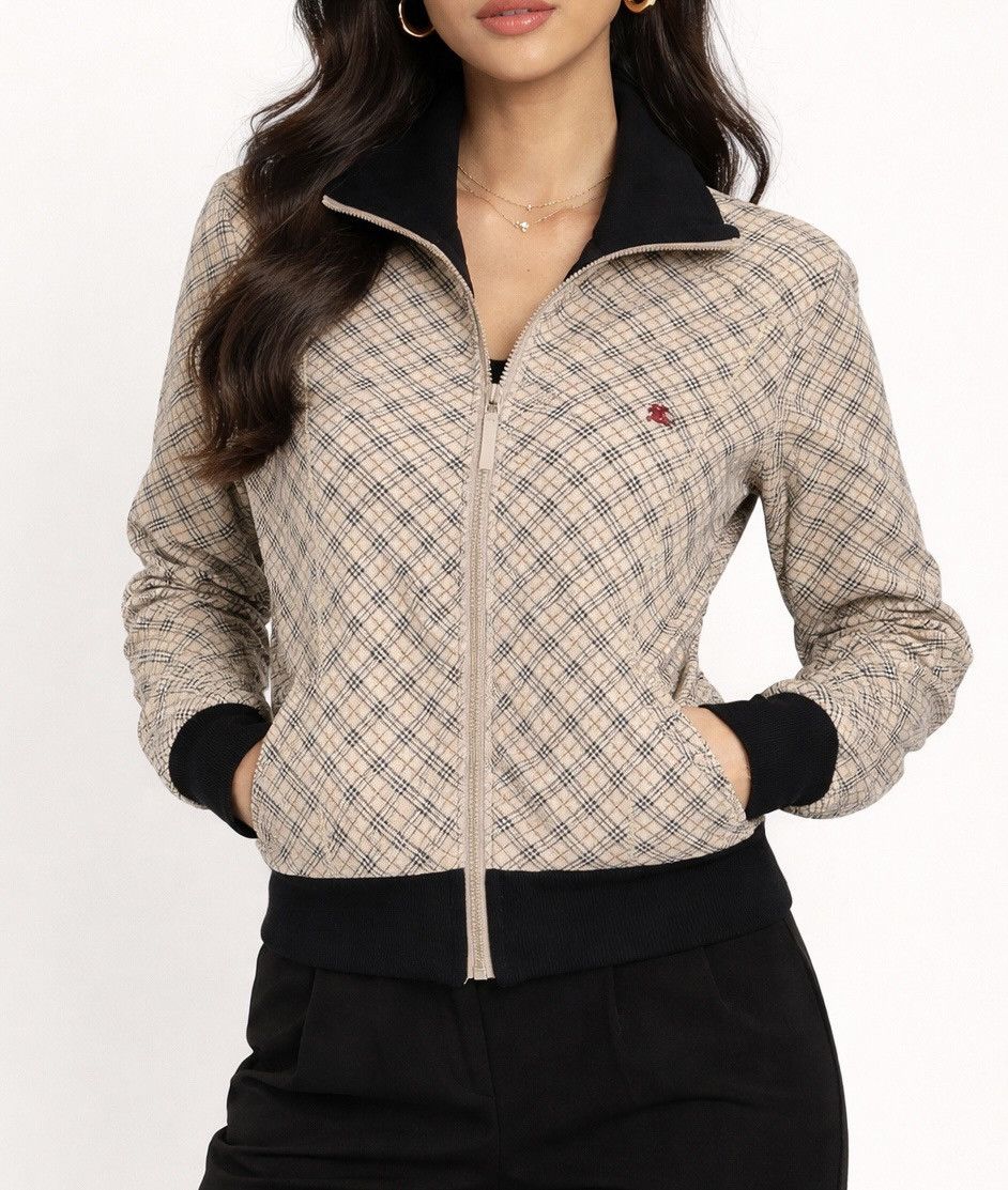 Burberry Authentic Burberry Blue Label Nova Check Jacket Size S / US 4 / IT 40 - 1 Thumbnail