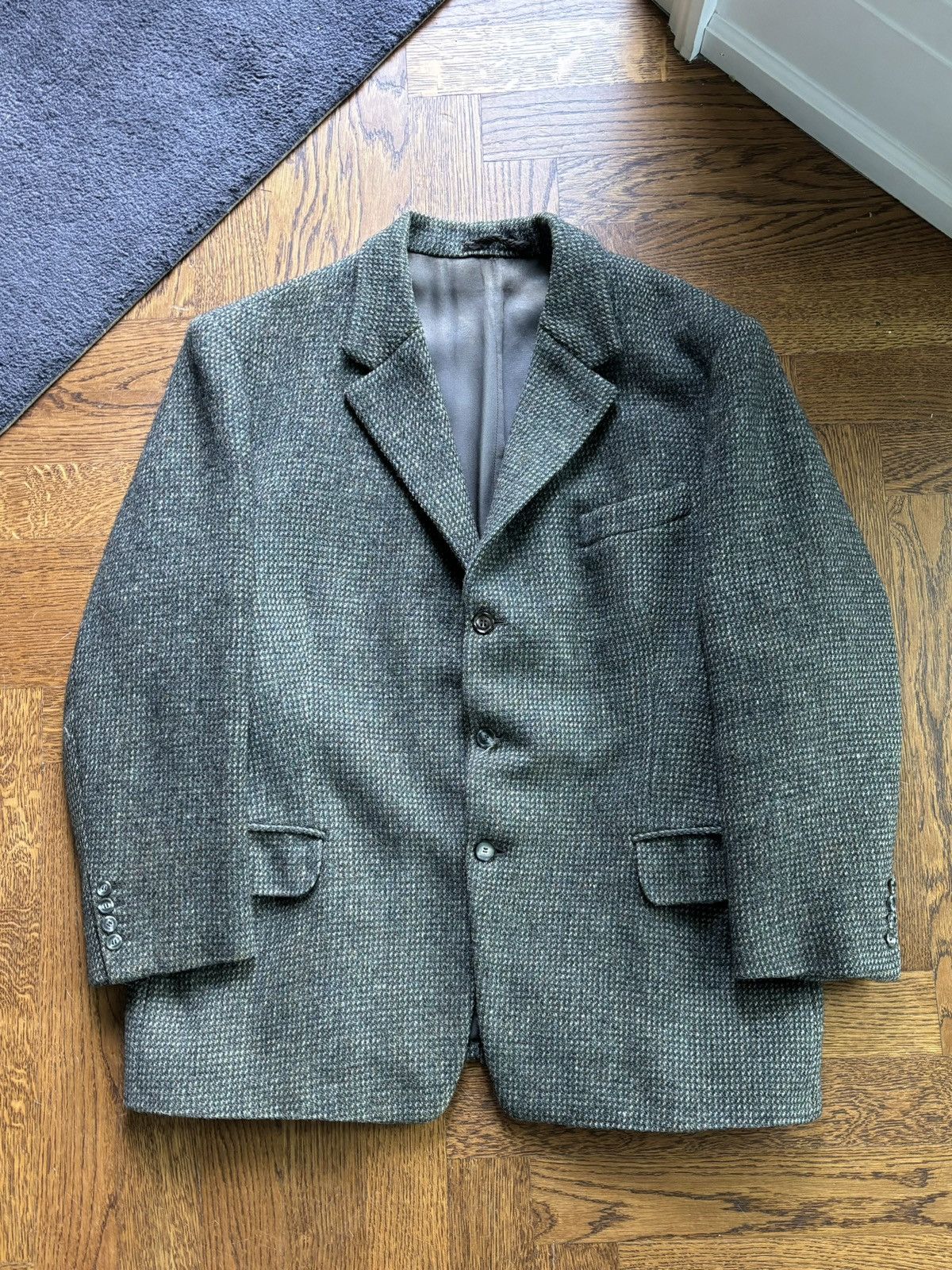 Harris Tweed × Vintage Vintage Blazer Harris Tweed Heavy Wool XL Large Sports Coat Size 46R - 2 Thumbnail