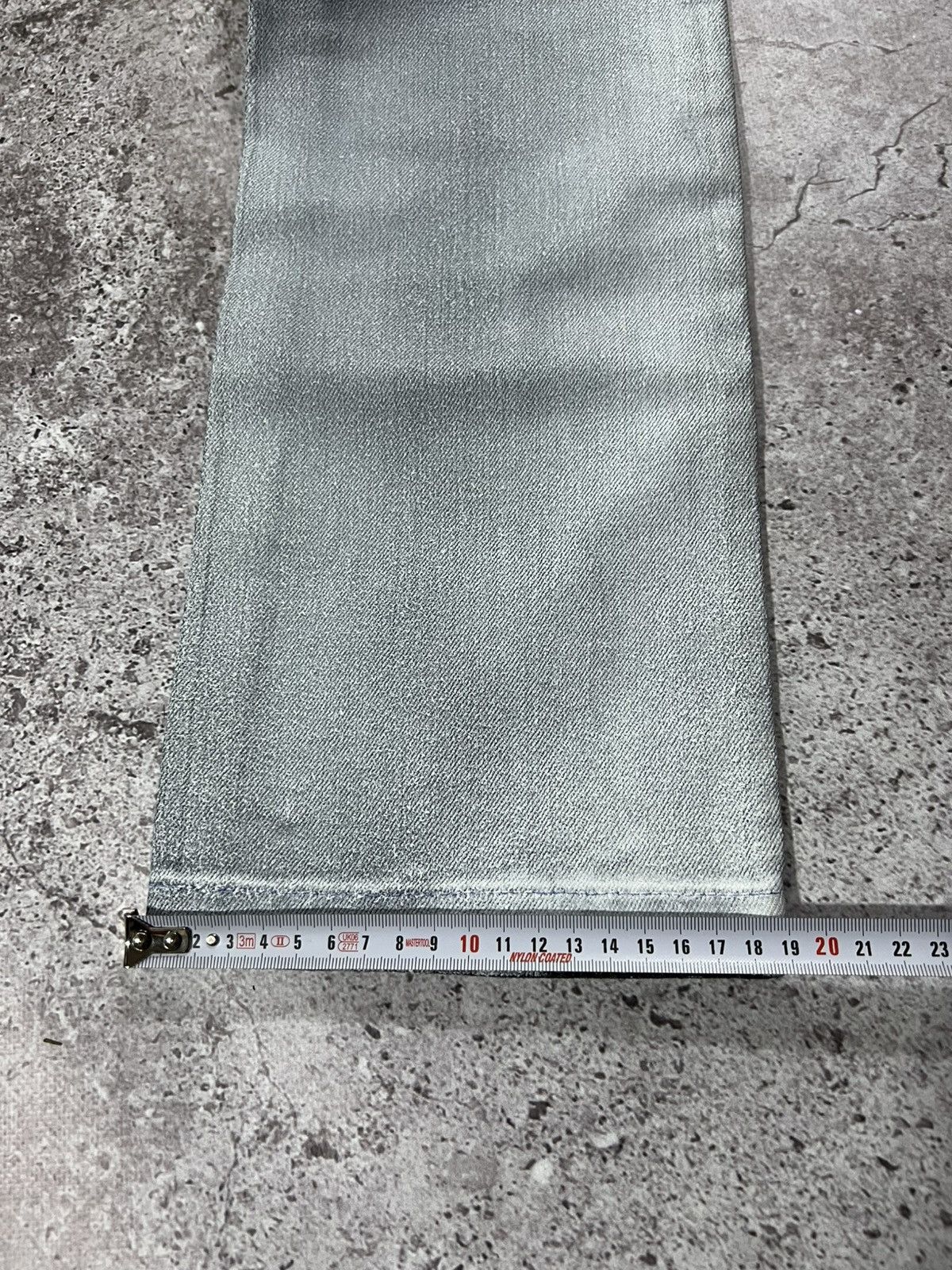 Balenciaga Deadstock Balenciaga 2008 Silver Painted Denim Jeans Size 27 Size US 27 - 19 Thumbnail