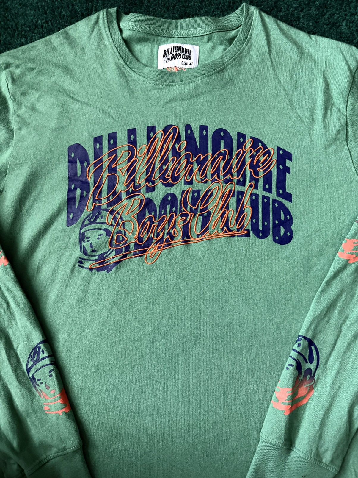 Billionaire Boys Club Billionaire Boys Club (BBC) Green Long Sleeve Graphic Tee Size US XL / EU 56 / 4 - 1 Thumbnail